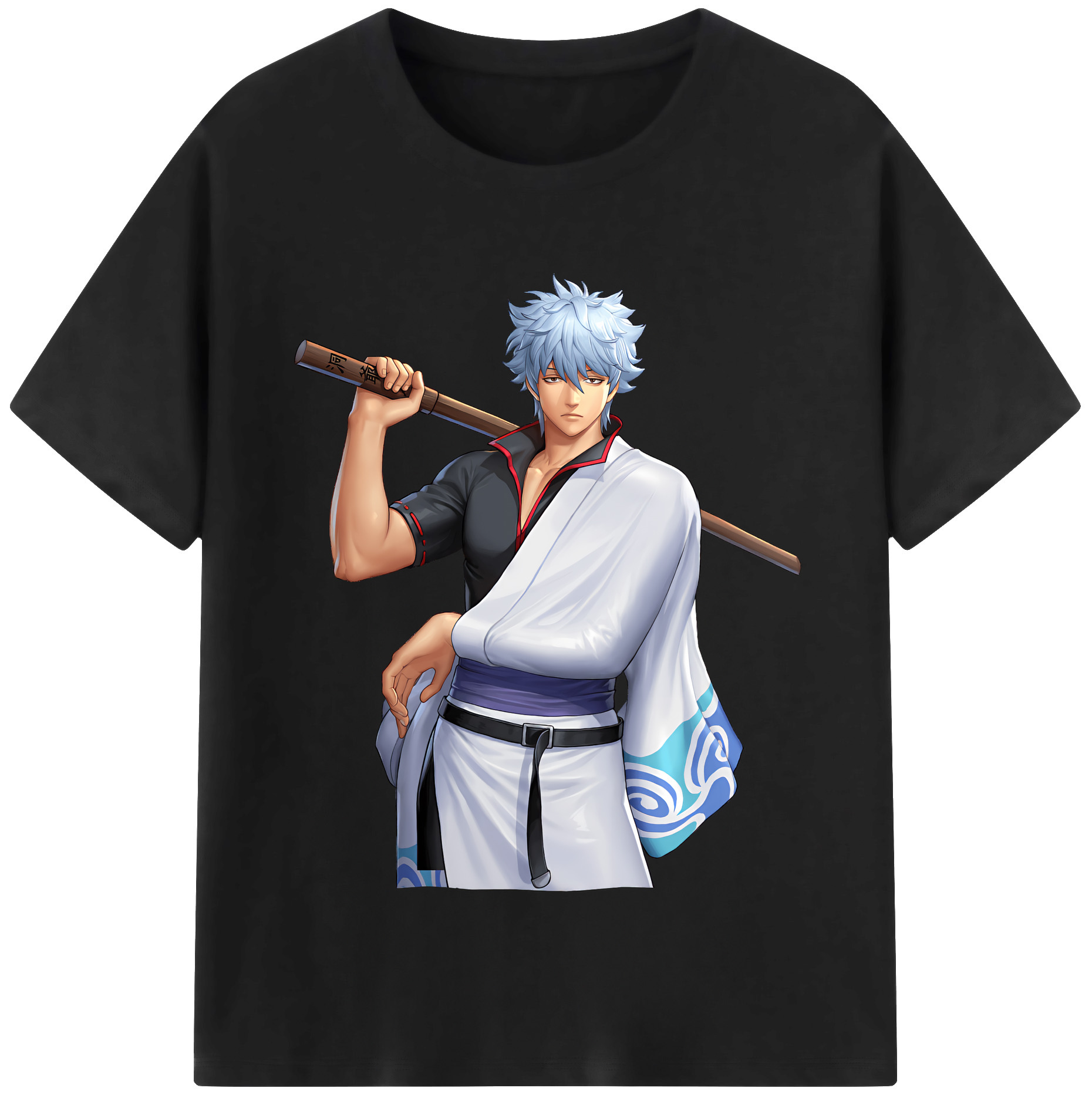 （画像用） ぎんたま 坂田銀時（さかたぎんとき） 神楽 志村新八（しむら しんぱち） GINTAMA Sakata Gintoki Kagura Shimura Shinpachi 綿100％半袖Tシャツ（フロントプリント）