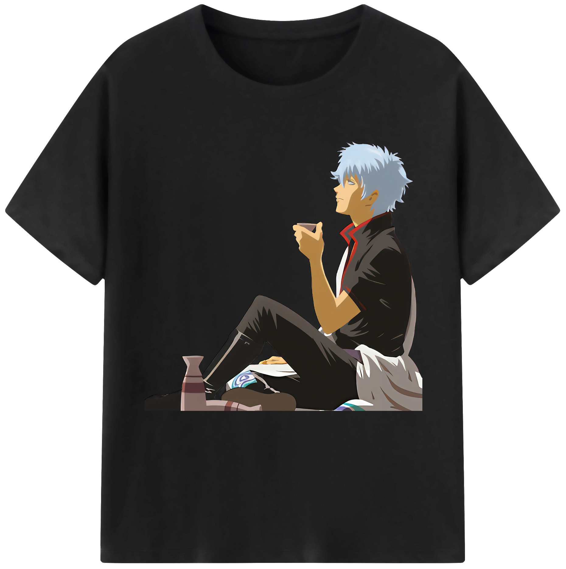 （画像用） ぎんたま 坂田銀時（さかたぎんとき） 神楽 志村新八（しむら しんぱち） GINTAMA Sakata Gintoki Kagura Shimura Shinpachi 綿100％半袖Tシャツ（フロントプリント）