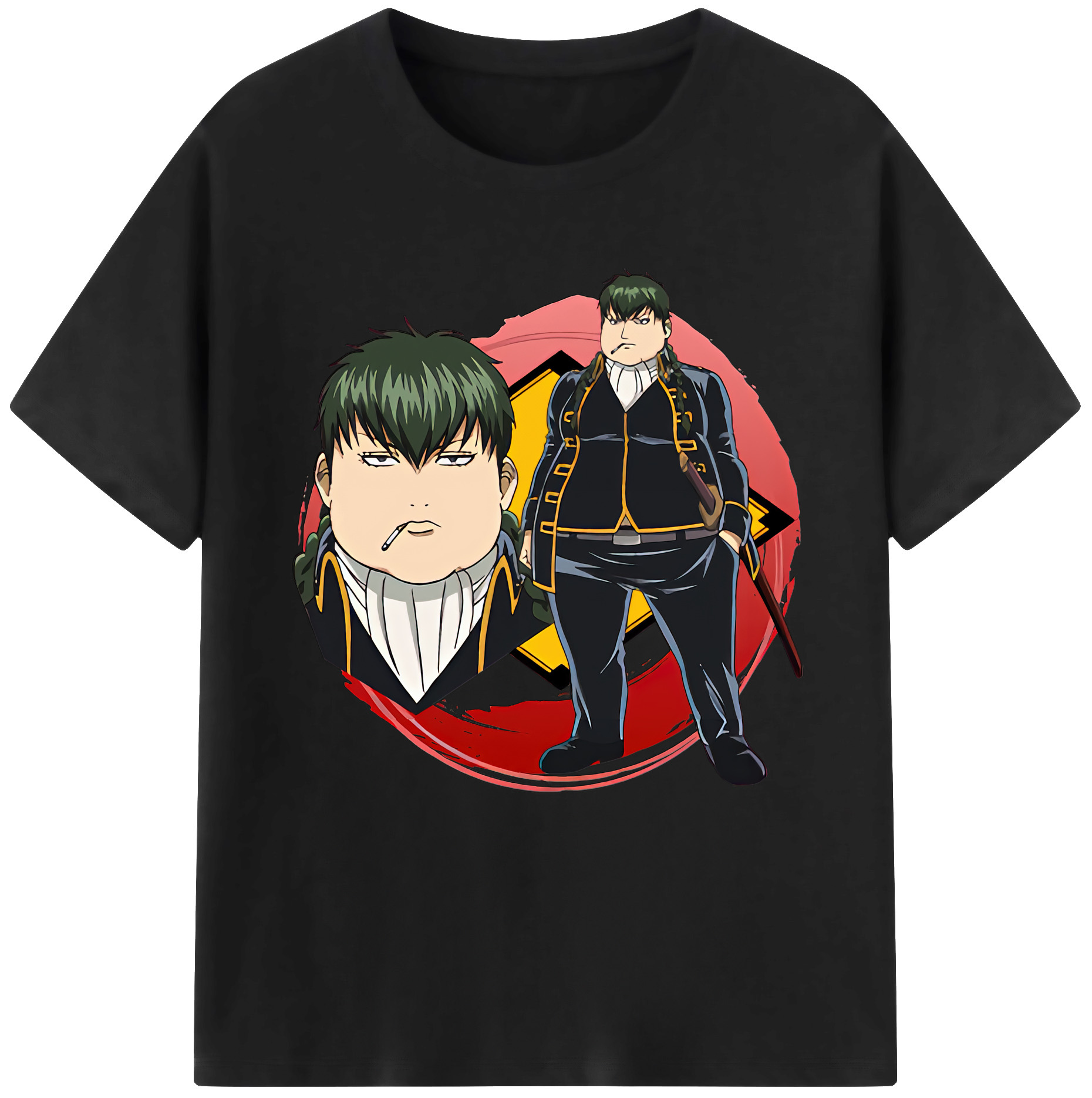 （画像用） ぎんたま 坂田銀時（さかたぎんとき） 神楽 志村新八（しむら しんぱち） GINTAMA Sakata Gintoki Kagura Shimura Shinpachi 綿100％半袖Tシャツ（フロントプリント）