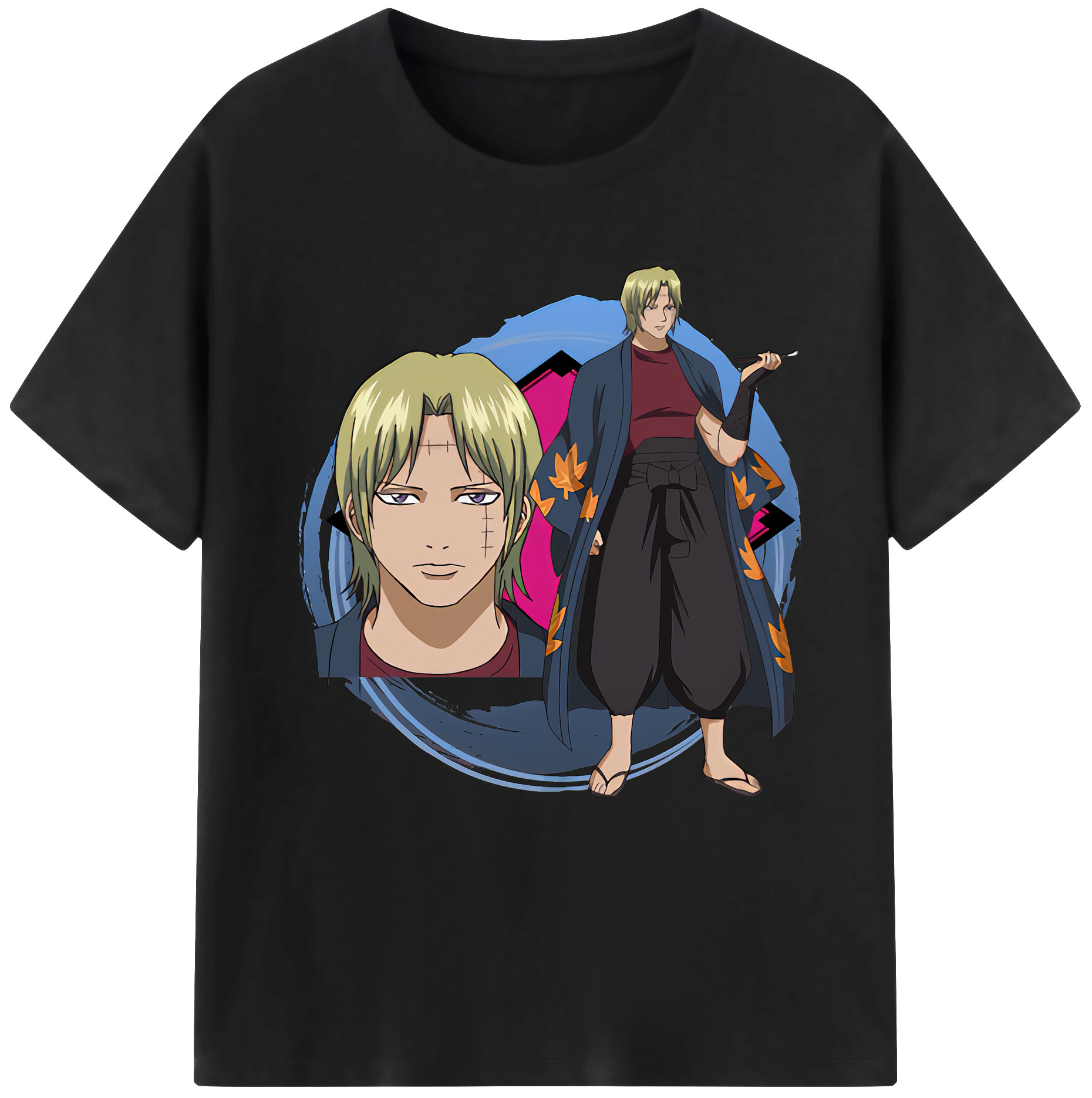 （画像用） ぎんたま 坂田銀時（さかたぎんとき） 神楽 志村新八（しむら しんぱち） GINTAMA Sakata Gintoki Kagura Shimura Shinpachi 綿100％半袖Tシャツ（フロントプリント）