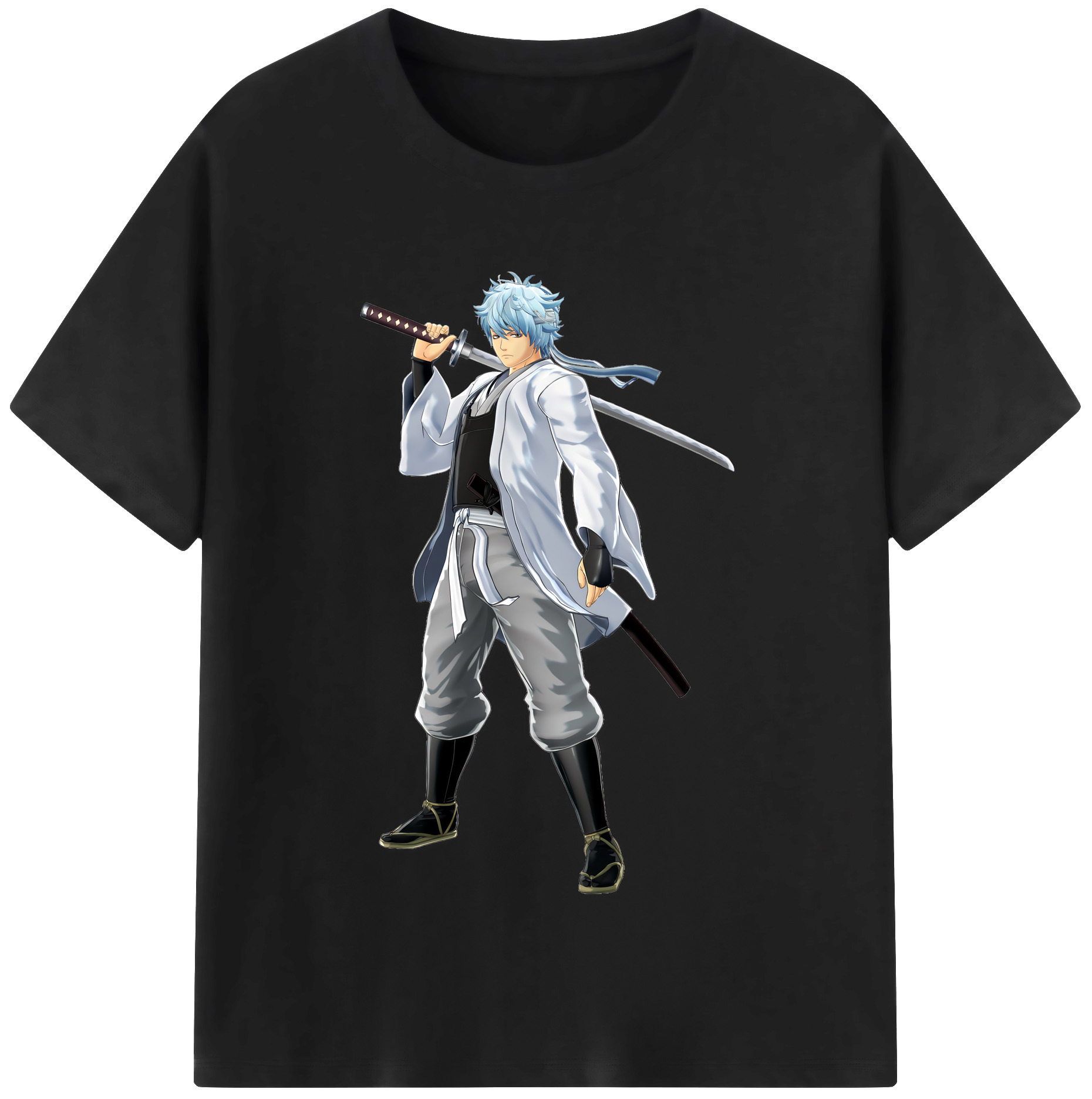 （画像用） ぎんたま 坂田銀時（さかたぎんとき） 神楽 志村新八（しむら しんぱち） GINTAMA Sakata Gintoki Kagura Shimura Shinpachi 綿100％半袖Tシャツ（フロントプリント）