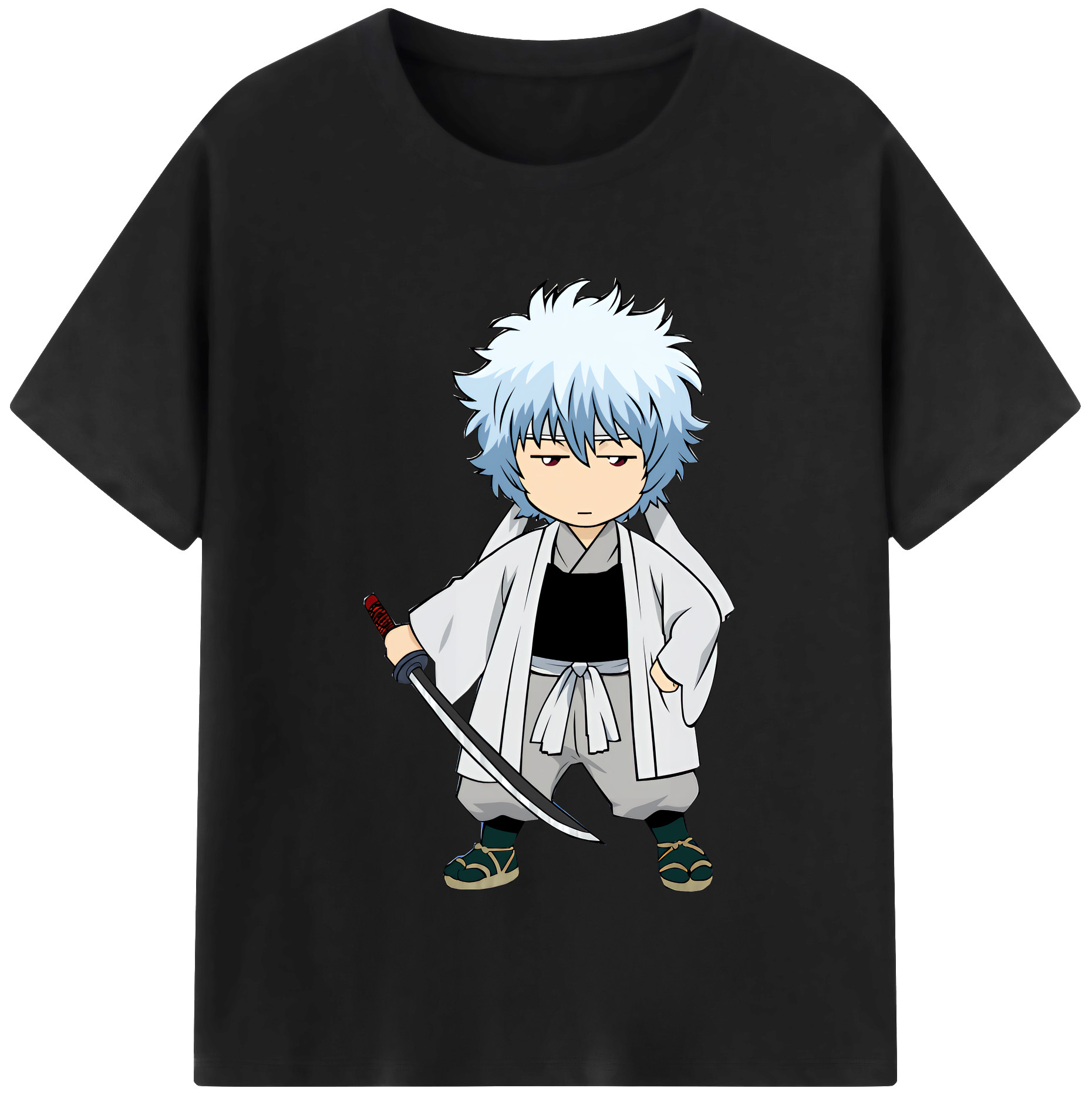 （画像用） ぎんたま 坂田銀時（さかたぎんとき） 神楽 志村新八（しむら しんぱち） GINTAMA Sakata Gintoki Kagura Shimura Shinpachi 綿100％半袖Tシャツ（フロントプリント）