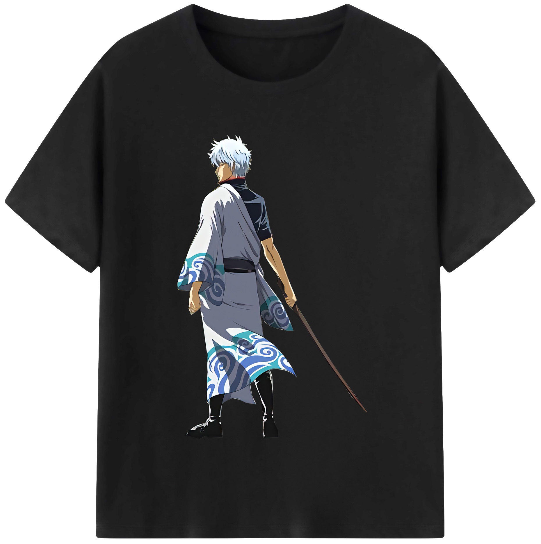 （画像用） ぎんたま 坂田銀時（さかたぎんとき） 神楽 志村新八（しむら しんぱち） GINTAMA Sakata Gintoki Kagura Shimura Shinpachi 綿100％半袖Tシャツ（フロントプリント）