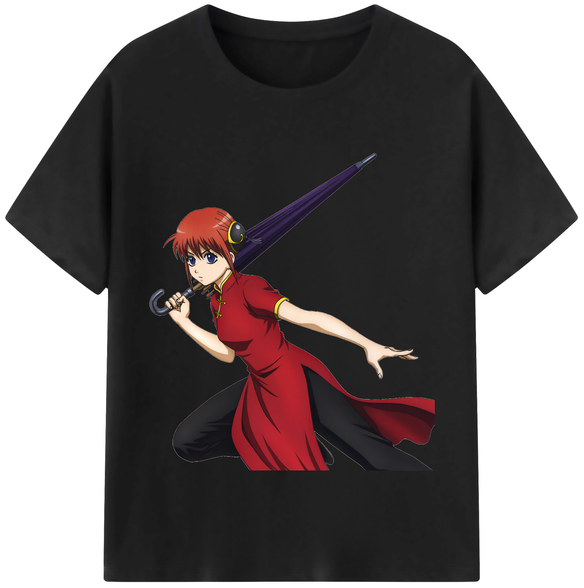 （画像用） ぎんたま 坂田銀時（さかたぎんとき） 神楽 志村新八（しむら しんぱち） GINTAMA Sakata Gintoki Kagura Shimura Shinpachi 綿100％半袖Tシャツ（フロントプリント）