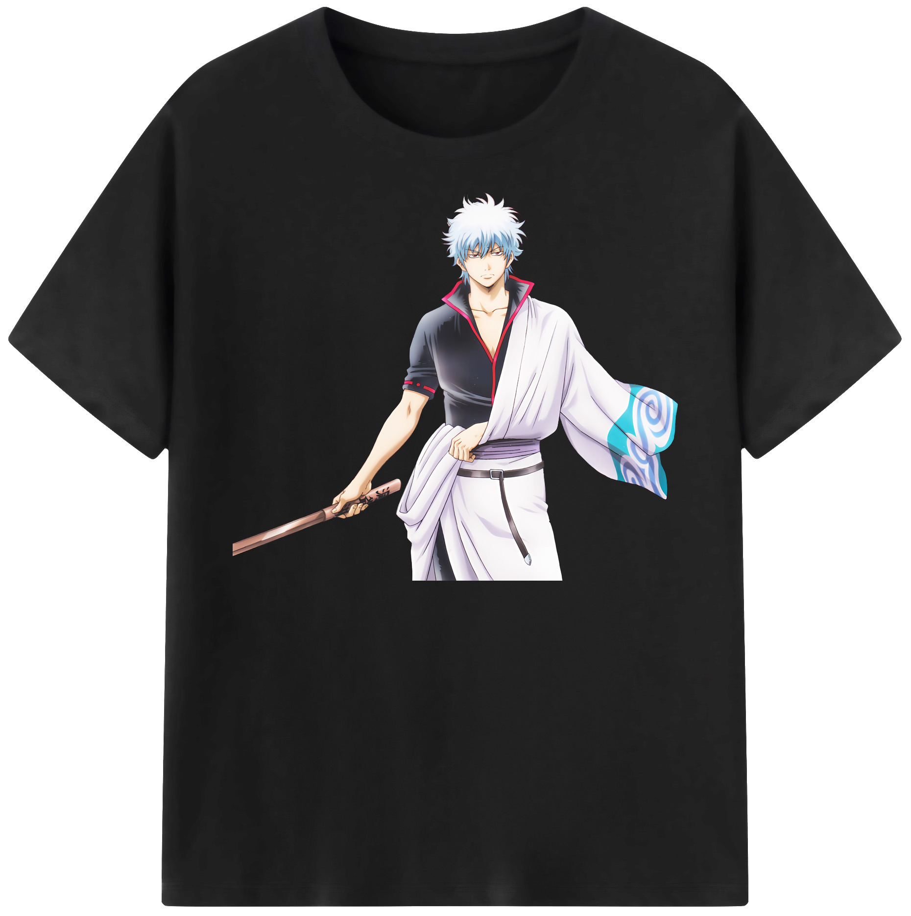 （画像用） ぎんたま 坂田銀時（さかたぎんとき） 神楽 志村新八（しむら しんぱち） GINTAMA Sakata Gintoki Kagura Shimura Shinpachi 綿100％半袖Tシャツ（フロントプリント）