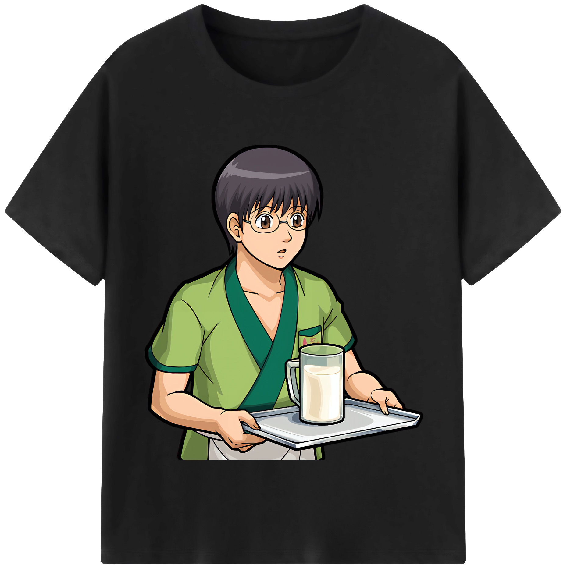 （画像用） ぎんたま 坂田銀時（さかたぎんとき） 神楽 志村新八（しむら しんぱち） GINTAMA Sakata Gintoki Kagura Shimura Shinpachi 綿100％半袖Tシャツ（フロントプリント）