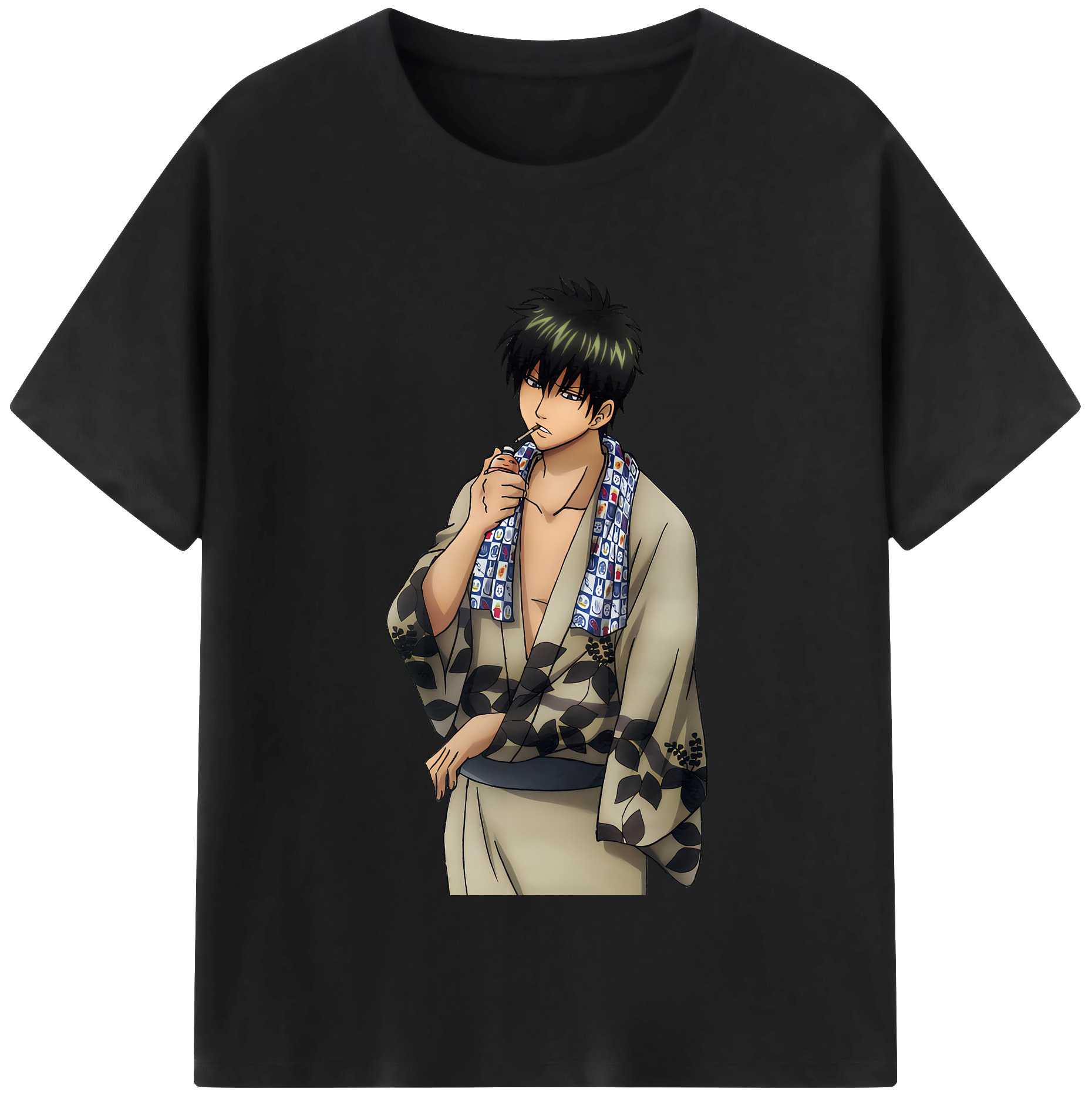 （画像用） ぎんたま 坂田銀時（さかたぎんとき） 神楽 志村新八（しむら しんぱち） GINTAMA Sakata Gintoki Kagura Shimura Shinpachi 綿100％半袖Tシャツ（フロントプリント）