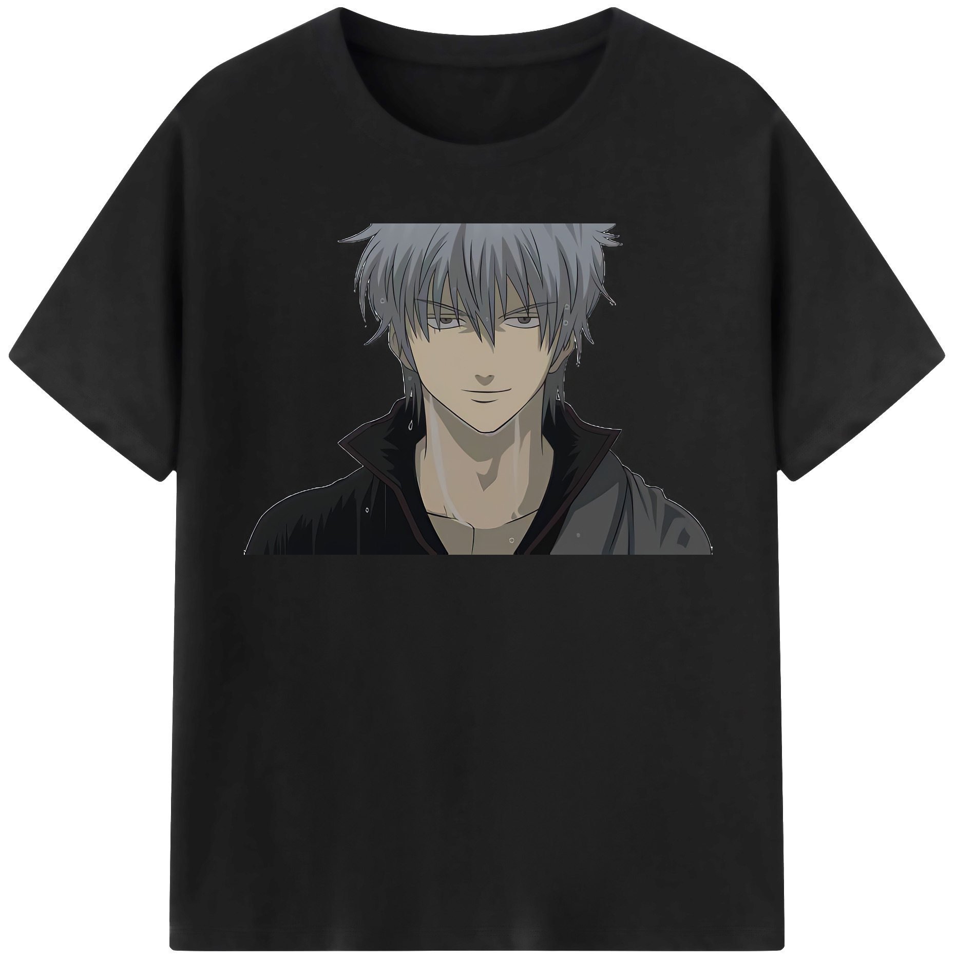 （画像用） ぎんたま 坂田銀時（さかたぎんとき） 神楽 志村新八（しむら しんぱち） GINTAMA Sakata Gintoki Kagura Shimura Shinpachi 綿100％半袖Tシャツ（フロントプリント）