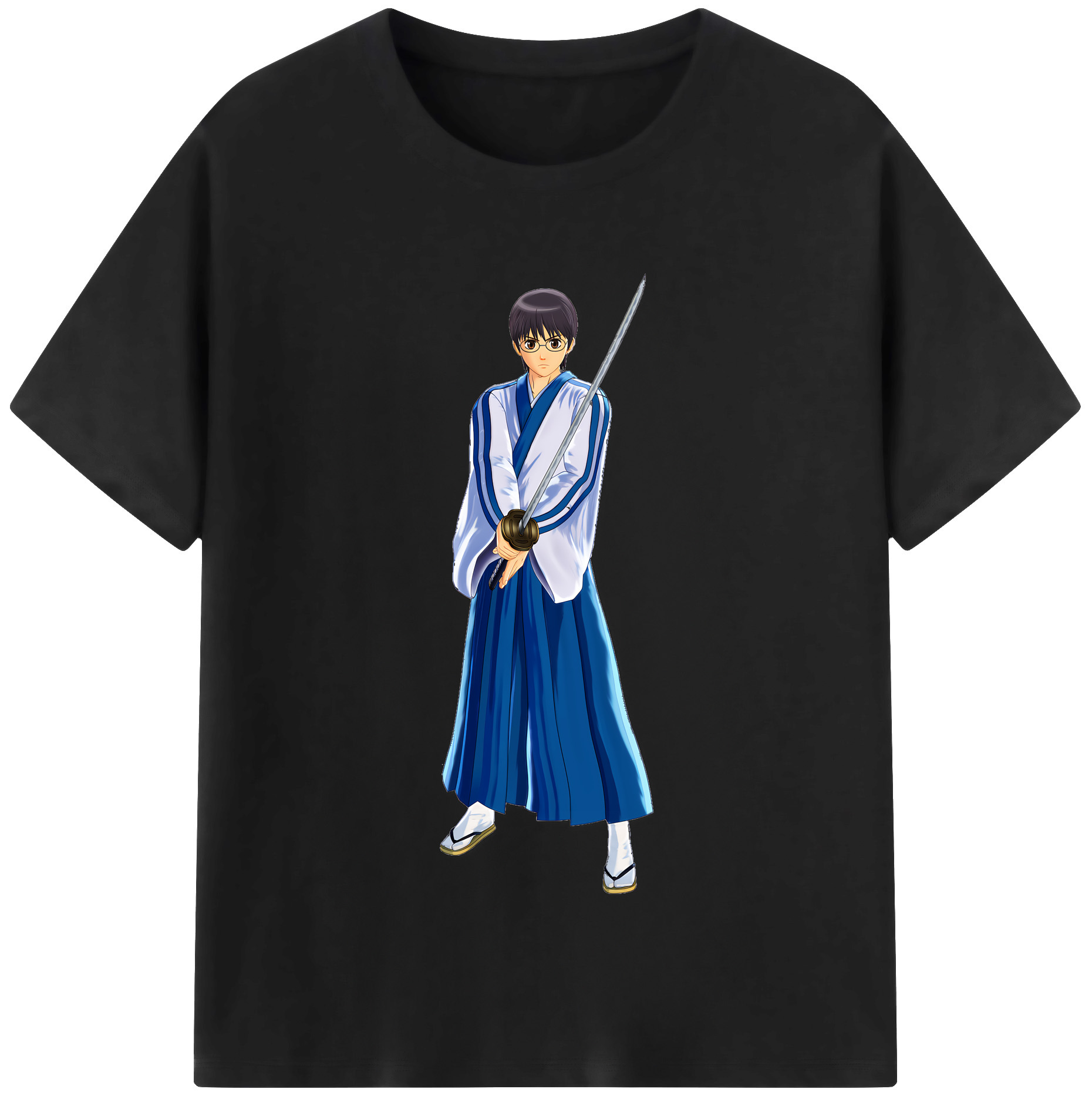 （画像用） ぎんたま 坂田銀時（さかたぎんとき） 神楽 志村新八（しむら しんぱち） GINTAMA Sakata Gintoki Kagura Shimura Shinpachi 綿100％半袖Tシャツ（フロントプリント）