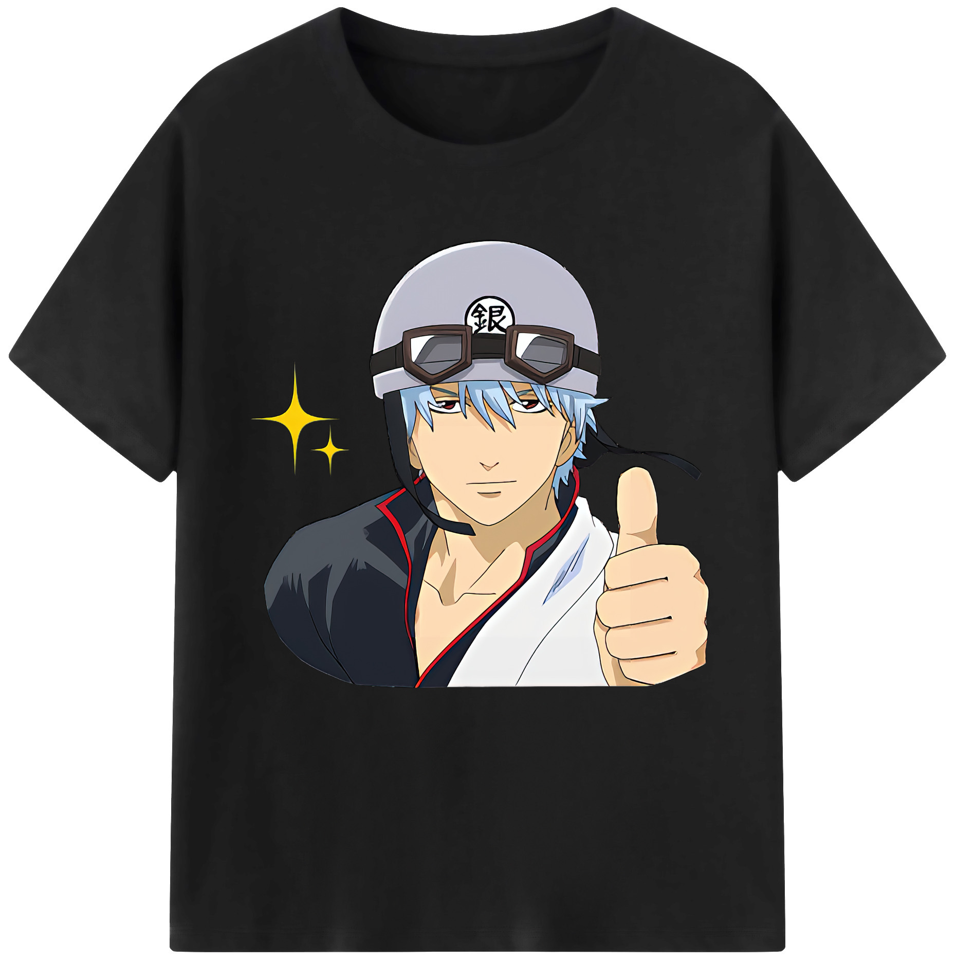 （画像用） ぎんたま 坂田銀時（さかたぎんとき） 神楽 志村新八（しむら しんぱち） GINTAMA Sakata Gintoki Kagura Shimura Shinpachi 綿100％半袖Tシャツ（フロントプリント）