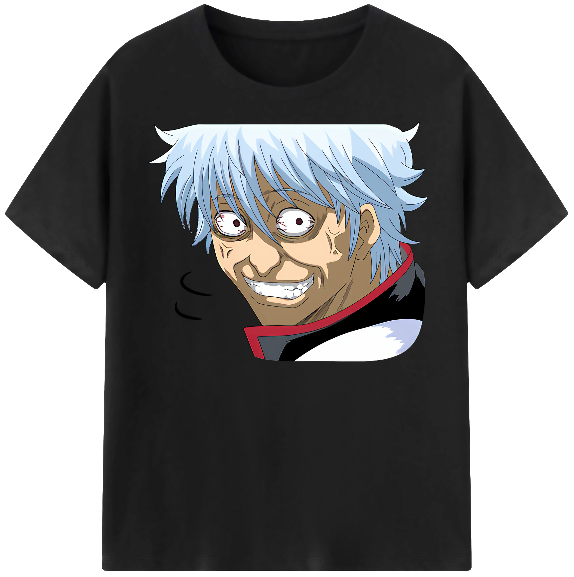 （画像用） ぎんたま 坂田銀時（さかたぎんとき） 神楽 志村新八（しむら しんぱち） GINTAMA Sakata Gintoki Kagura Shimura Shinpachi 綿100％半袖Tシャツ（フロントプリント）