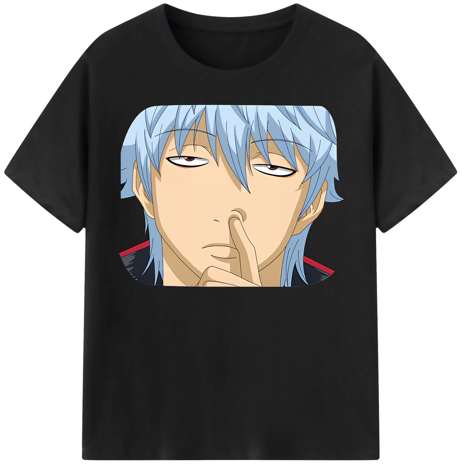 （画像用） ぎんたま 坂田銀時（さかたぎんとき） 神楽 志村新八（しむら しんぱち） GINTAMA Sakata Gintoki Kagura Shimura Shinpachi 綿100％半袖Tシャツ（フロントプリント）