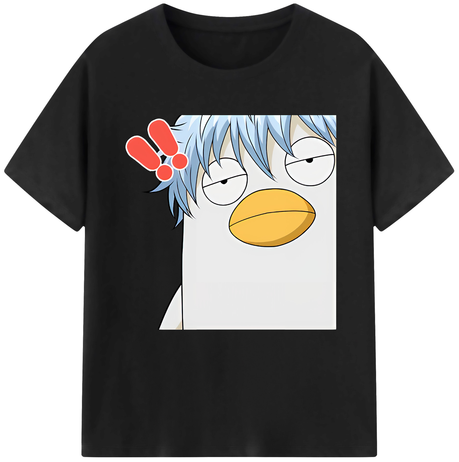 （画像用） ぎんたま 坂田銀時（さかたぎんとき） 神楽 志村新八（しむら しんぱち） GINTAMA Sakata Gintoki Kagura Shimura Shinpachi 綿100％半袖Tシャツ（フロントプリント）
