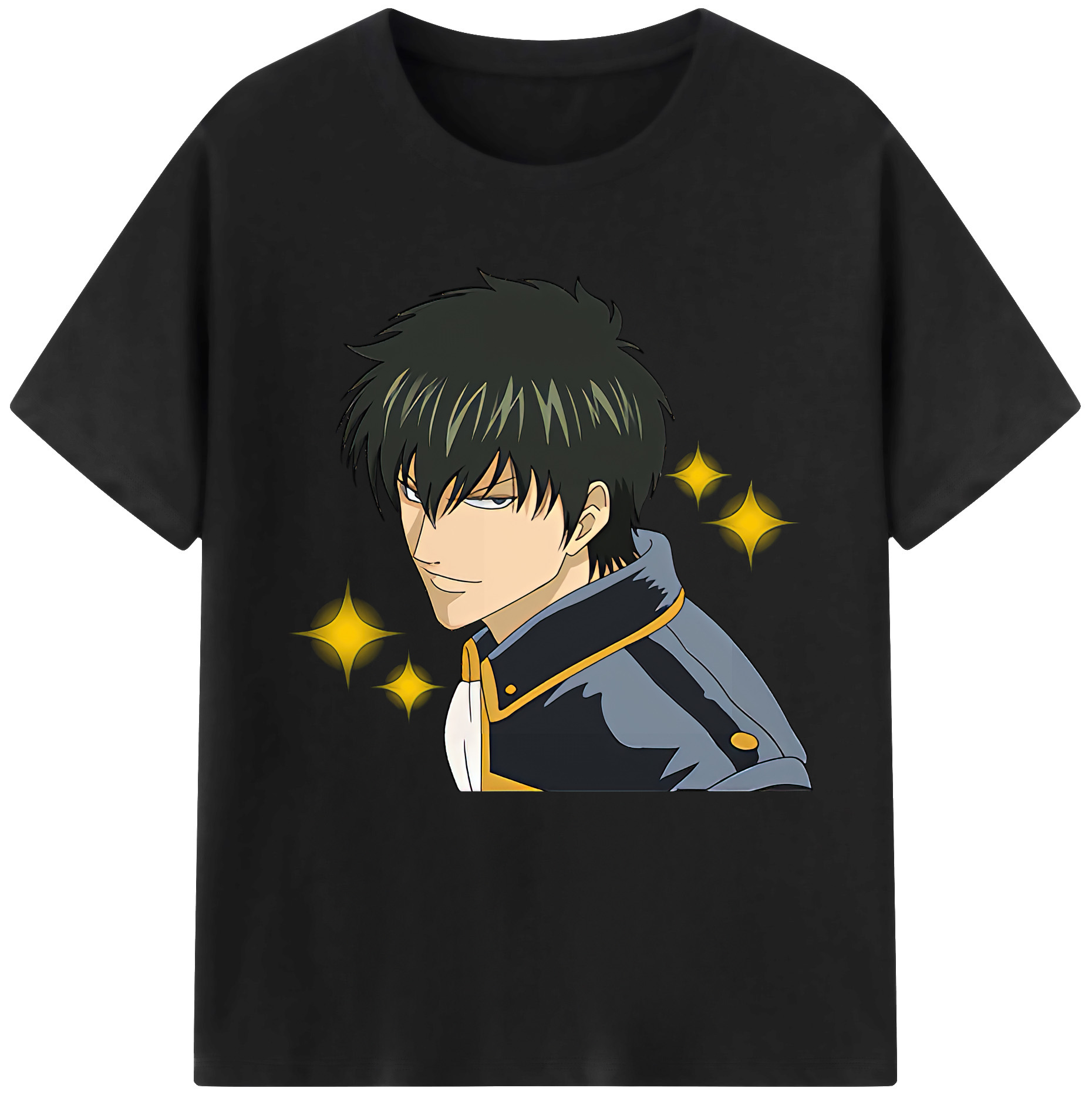 （画像用） ぎんたま 坂田銀時（さかたぎんとき） 神楽 志村新八（しむら しんぱち） GINTAMA Sakata Gintoki Kagura Shimura Shinpachi 綿100％半袖Tシャツ（フロントプリント）