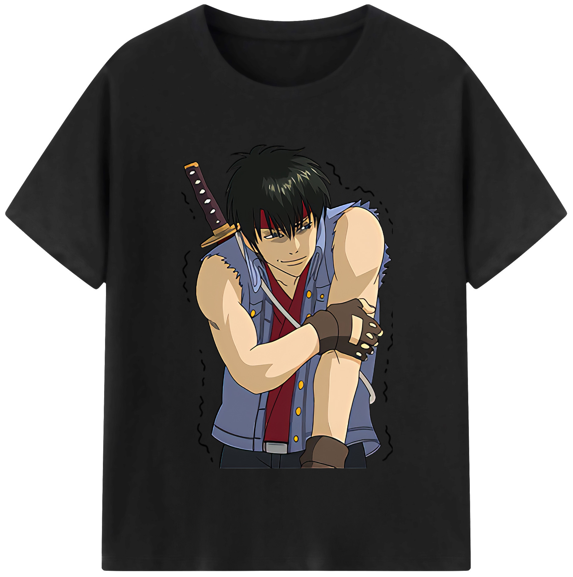 （画像用） ぎんたま 坂田銀時（さかたぎんとき） 神楽 志村新八（しむら しんぱち） GINTAMA Sakata Gintoki Kagura Shimura Shinpachi 綿100％半袖Tシャツ（フロントプリント）
