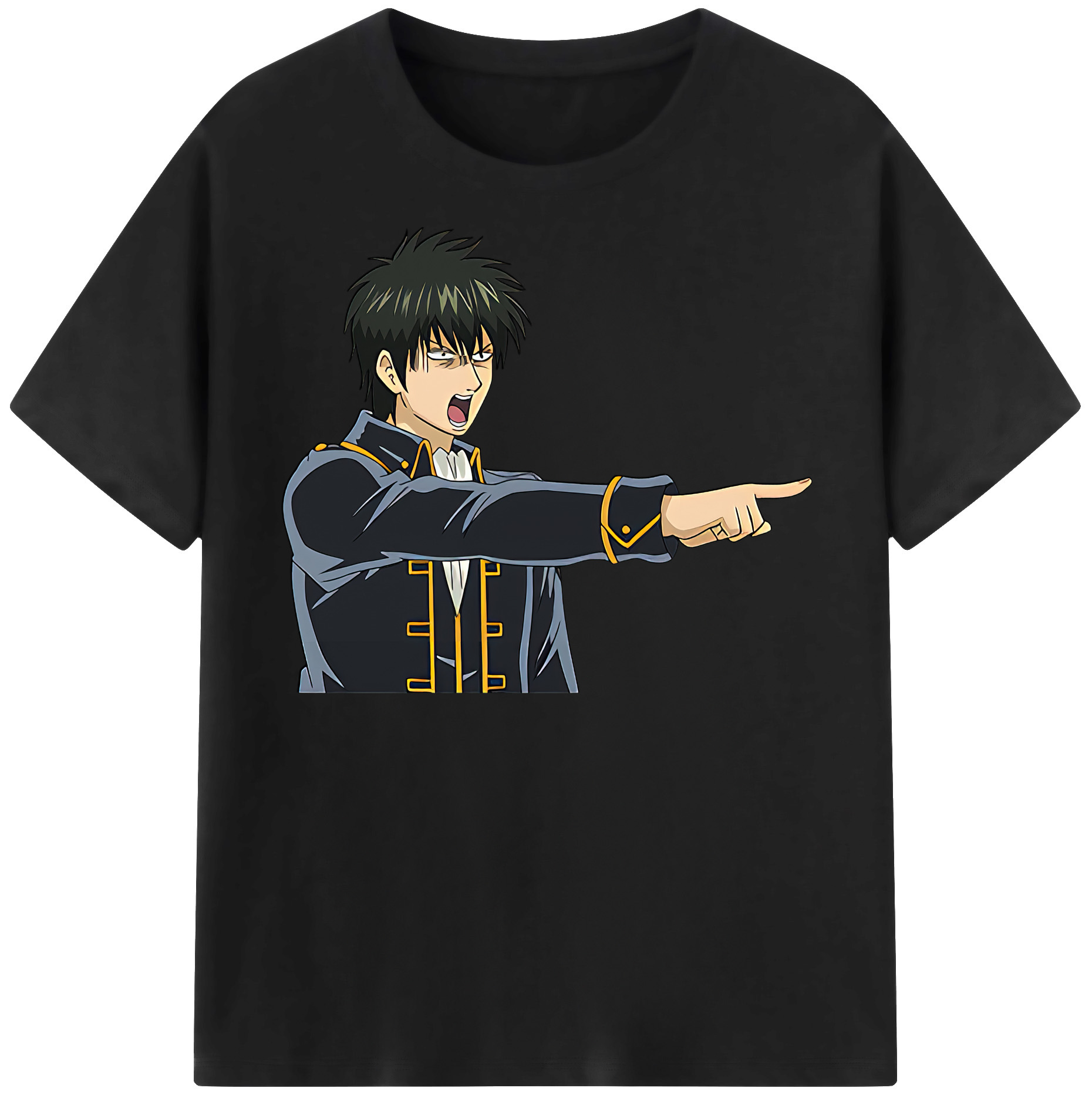 （画像用） ぎんたま 坂田銀時（さかたぎんとき） 神楽 志村新八（しむら しんぱち） GINTAMA Sakata Gintoki Kagura Shimura Shinpachi 綿100％半袖Tシャツ（フロントプリント）