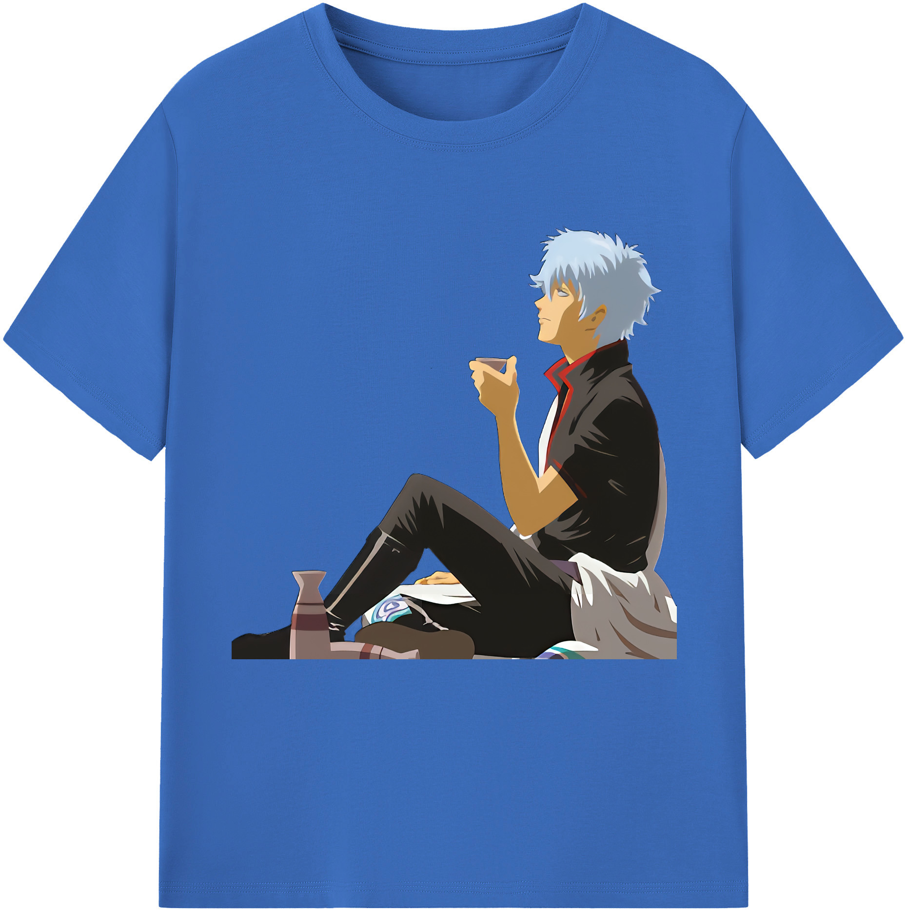 （画像用） ぎんたま 坂田銀時（さかたぎんとき） 神楽 志村新八（しむら しんぱち） GINTAMA Sakata Gintoki Kagura Shimura Shinpachi 綿100％半袖Tシャツ（フロントプリント）