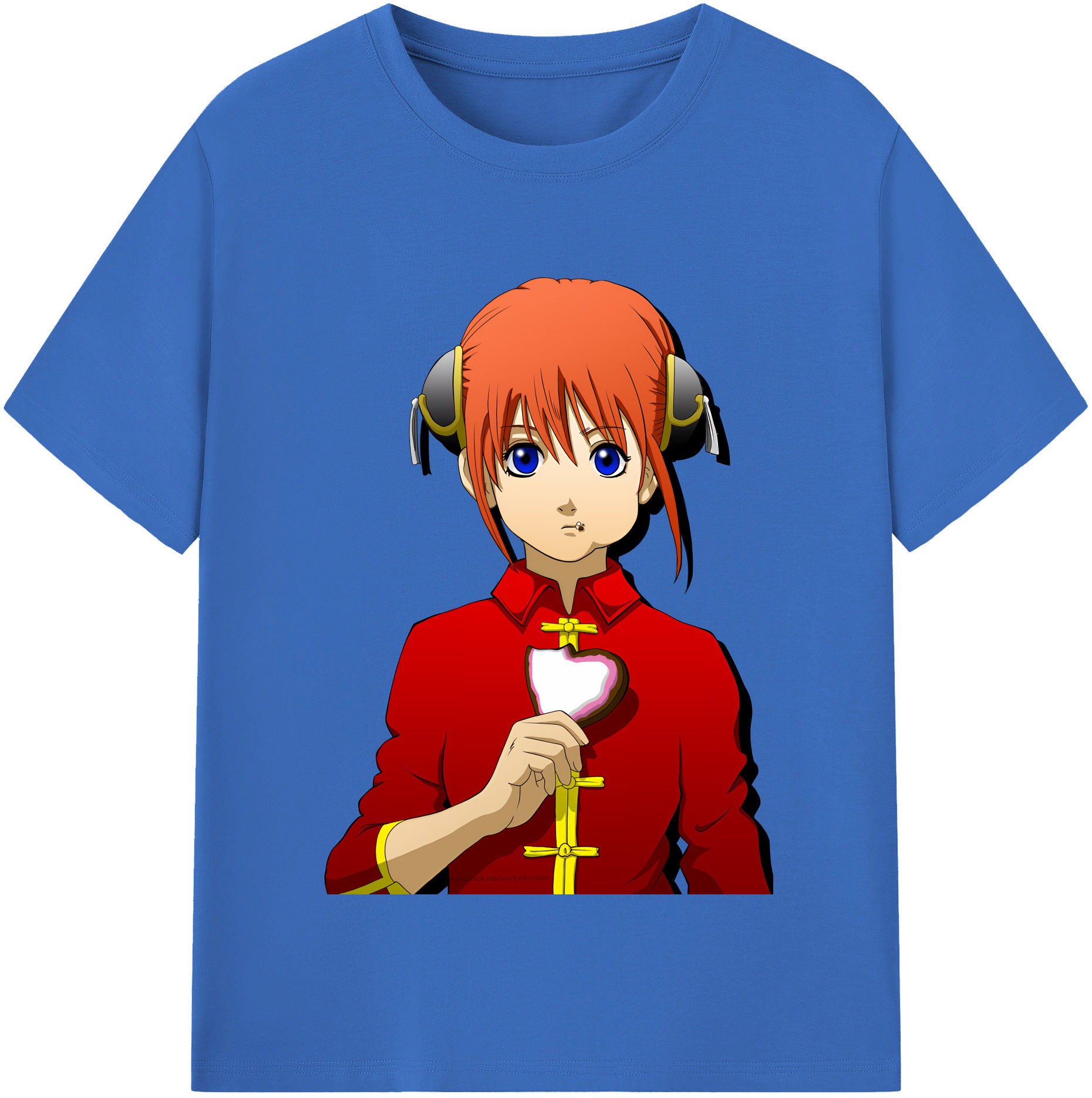 （画像用） ぎんたま 坂田銀時（さかたぎんとき） 神楽 志村新八（しむら しんぱち） GINTAMA Sakata Gintoki Kagura Shimura Shinpachi 綿100％半袖Tシャツ（フロントプリント）