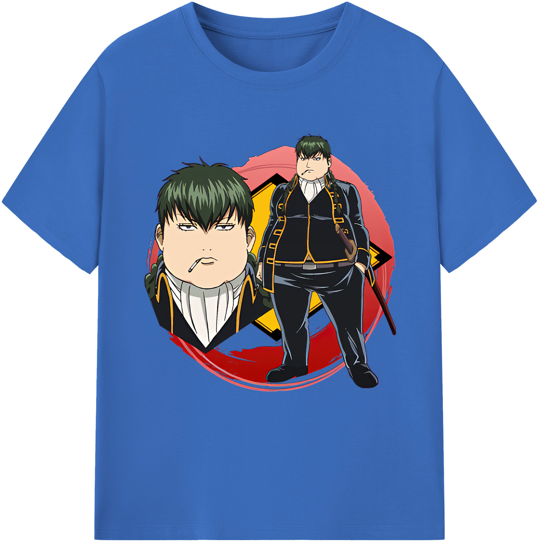 （画像用） ぎんたま 坂田銀時（さかたぎんとき） 神楽 志村新八（しむら しんぱち） GINTAMA Sakata Gintoki Kagura Shimura Shinpachi 綿100％半袖Tシャツ（フロントプリント）