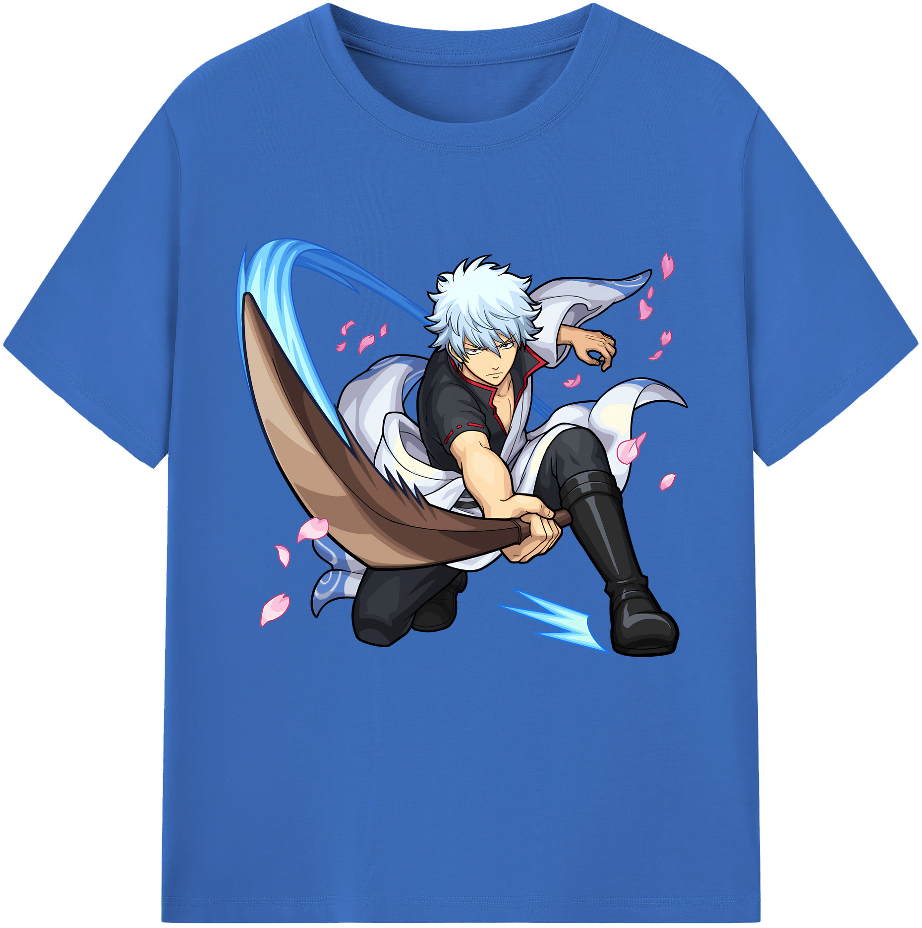 （画像用） ぎんたま 坂田銀時（さかたぎんとき） 神楽 志村新八（しむら しんぱち） GINTAMA Sakata Gintoki Kagura Shimura Shinpachi 綿100％半袖Tシャツ（フロントプリント）