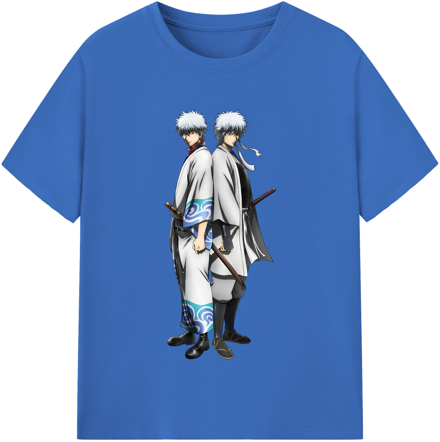 （画像用） ぎんたま 坂田銀時（さかたぎんとき） 神楽 志村新八（しむら しんぱち） GINTAMA Sakata Gintoki Kagura Shimura Shinpachi 綿100％半袖Tシャツ（フロントプリント）