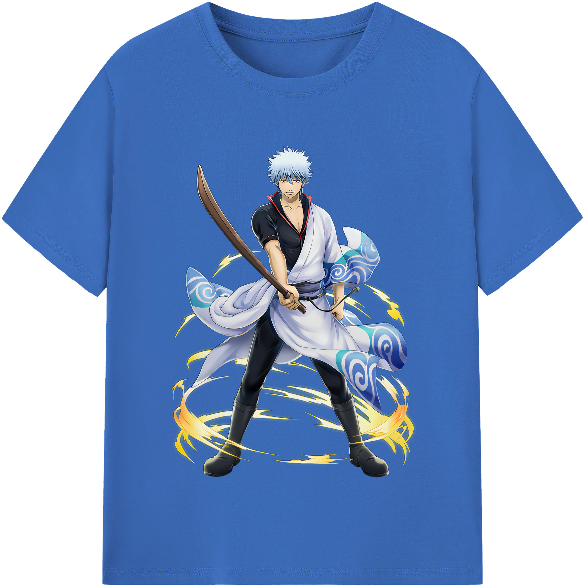 （画像用） ぎんたま 坂田銀時（さかたぎんとき） 神楽 志村新八（しむら しんぱち） GINTAMA Sakata Gintoki Kagura Shimura Shinpachi 綿100％半袖Tシャツ（フロントプリント）