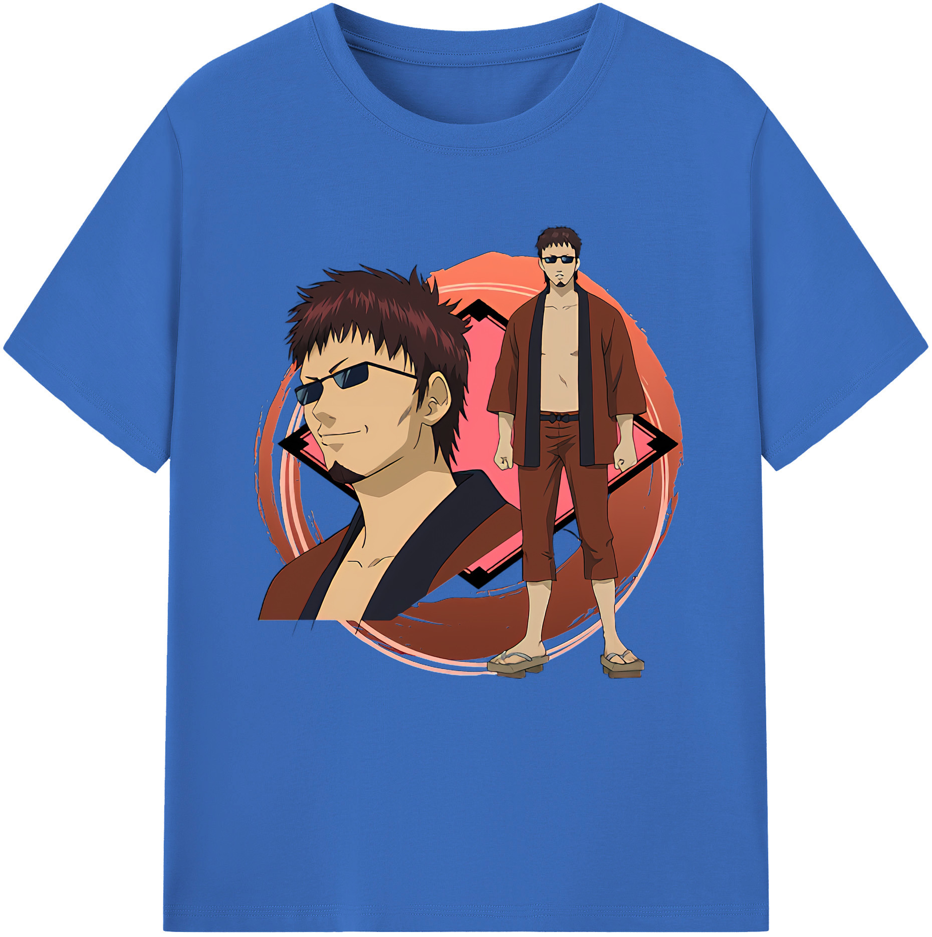 （画像用） ぎんたま 坂田銀時（さかたぎんとき） 神楽 志村新八（しむら しんぱち） GINTAMA Sakata Gintoki Kagura Shimura Shinpachi 綿100％半袖Tシャツ（フロントプリント）