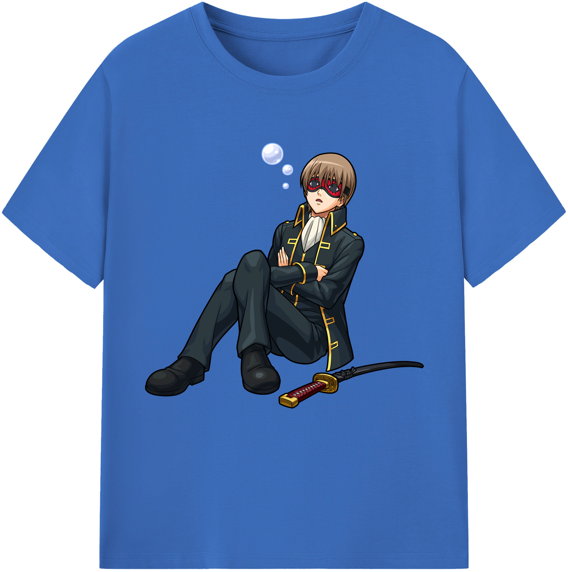 （画像用） ぎんたま 坂田銀時（さかたぎんとき） 神楽 志村新八（しむら しんぱち） GINTAMA Sakata Gintoki Kagura Shimura Shinpachi 綿100％半袖Tシャツ（フロントプリント）