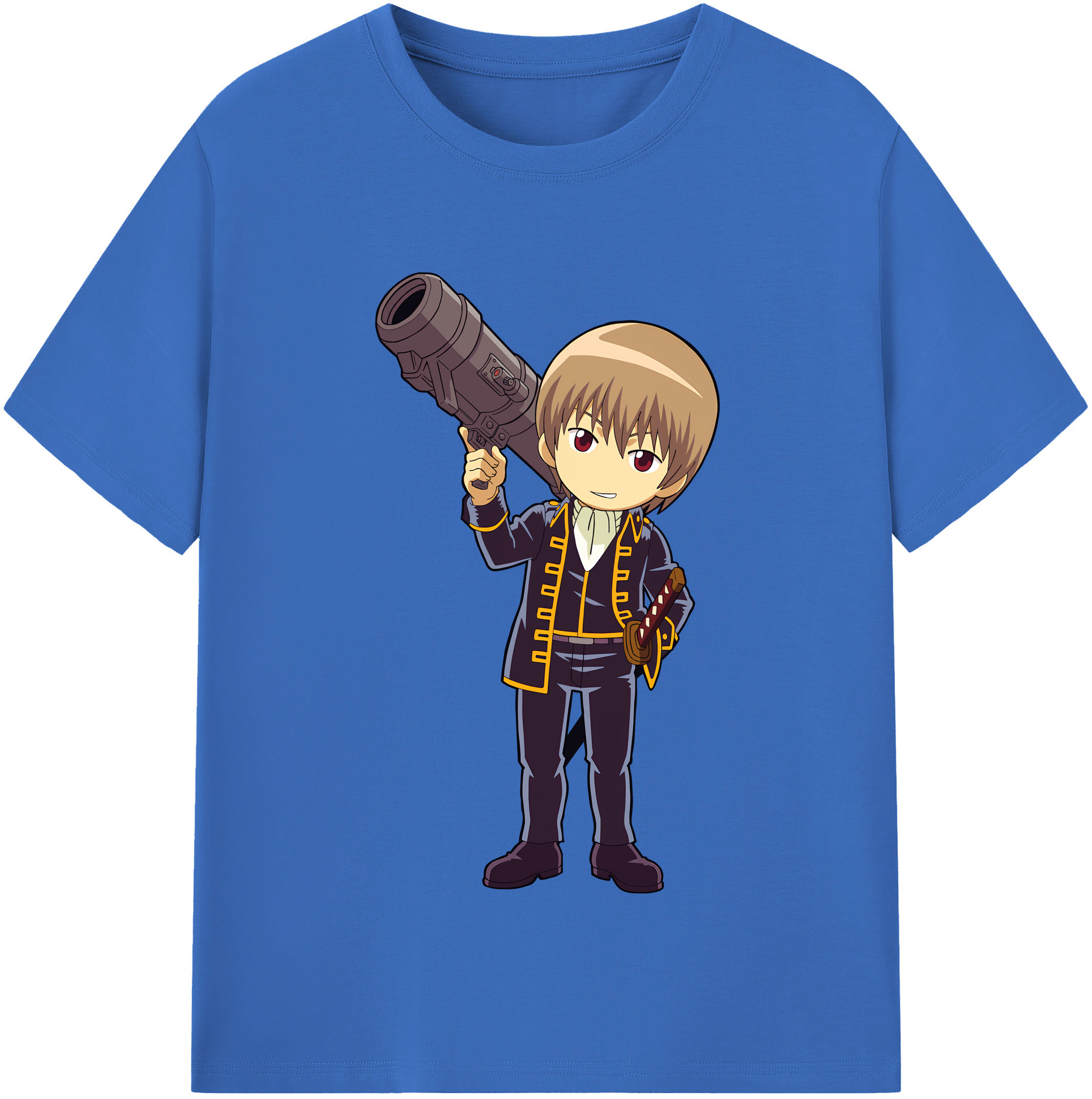 （画像用） ぎんたま 坂田銀時（さかたぎんとき） 神楽 志村新八（しむら しんぱち） GINTAMA Sakata Gintoki Kagura Shimura Shinpachi 綿100％半袖Tシャツ（フロントプリント）