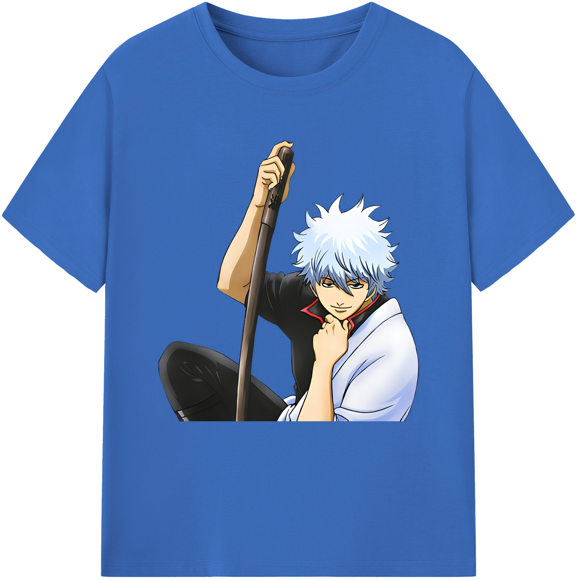 （画像用） ぎんたま 坂田銀時（さかたぎんとき） 神楽 志村新八（しむら しんぱち） GINTAMA Sakata Gintoki Kagura Shimura Shinpachi 綿100％半袖Tシャツ（フロントプリント）
