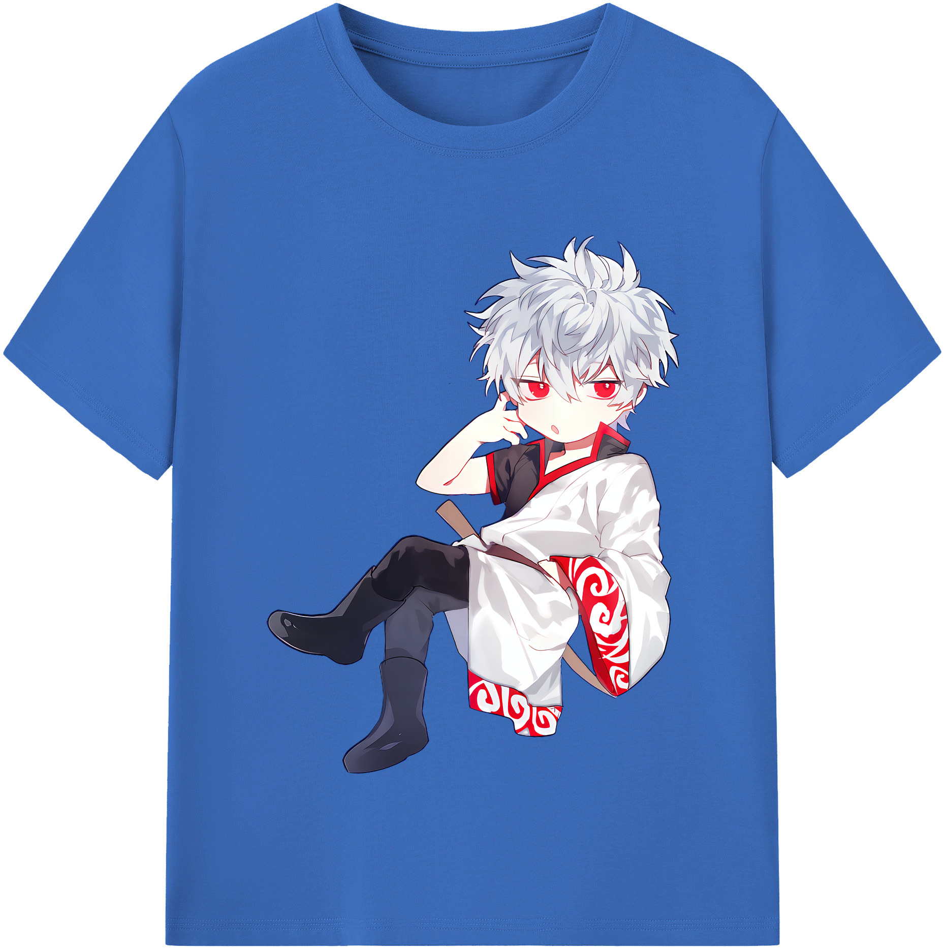 （画像用） ぎんたま 坂田銀時（さかたぎんとき） 神楽 志村新八（しむら しんぱち） GINTAMA Sakata Gintoki Kagura Shimura Shinpachi 綿100％半袖Tシャツ（フロントプリント）