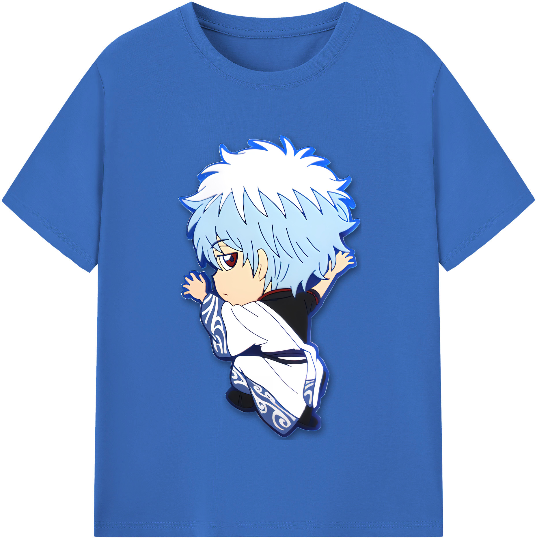 （画像用） ぎんたま 坂田銀時（さかたぎんとき） 神楽 志村新八（しむら しんぱち） GINTAMA Sakata Gintoki Kagura Shimura Shinpachi 綿100％半袖Tシャツ（フロントプリント）