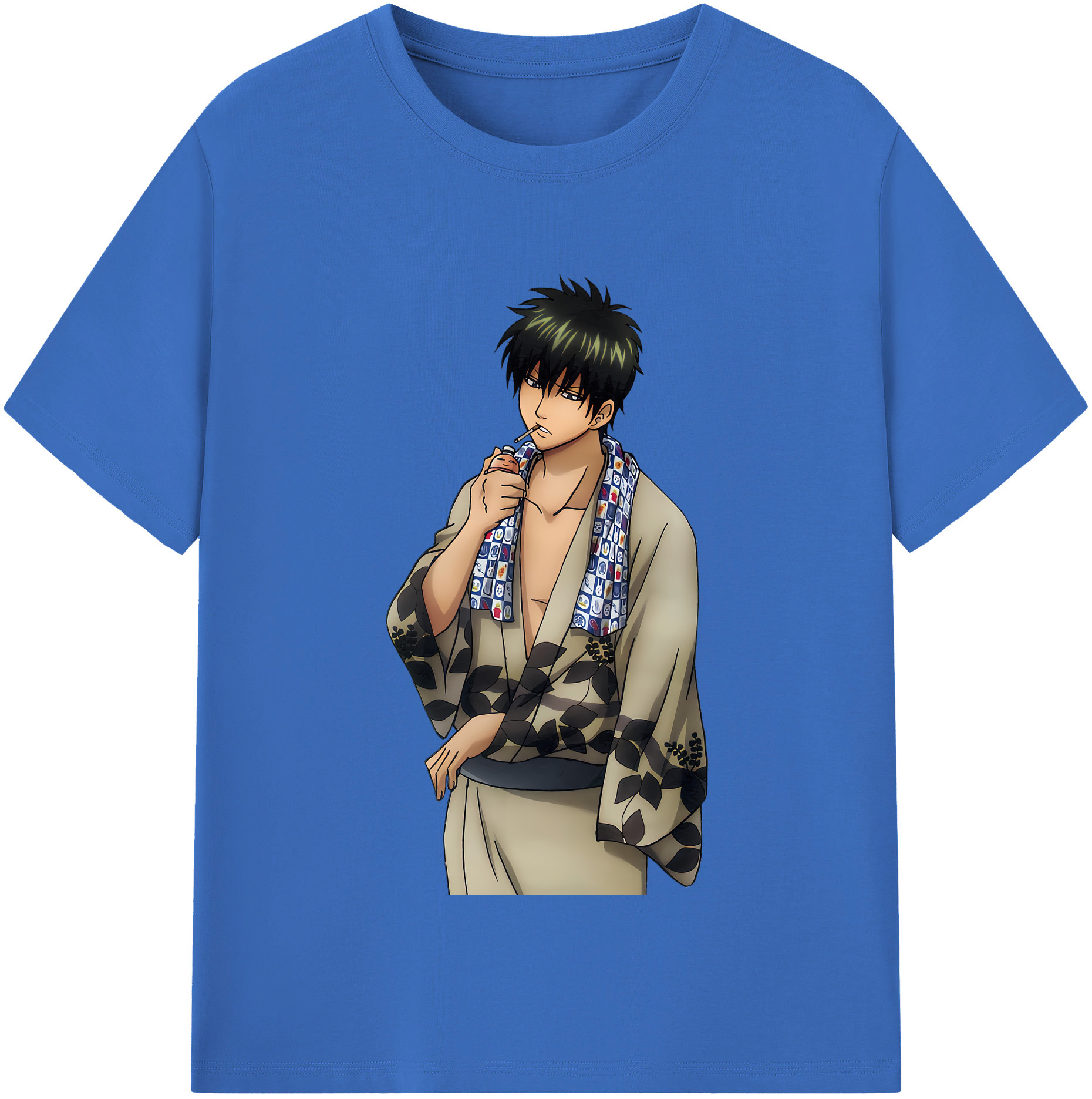 （画像用） ぎんたま 坂田銀時（さかたぎんとき） 神楽 志村新八（しむら しんぱち） GINTAMA Sakata Gintoki Kagura Shimura Shinpachi 綿100％半袖Tシャツ（フロントプリント）
