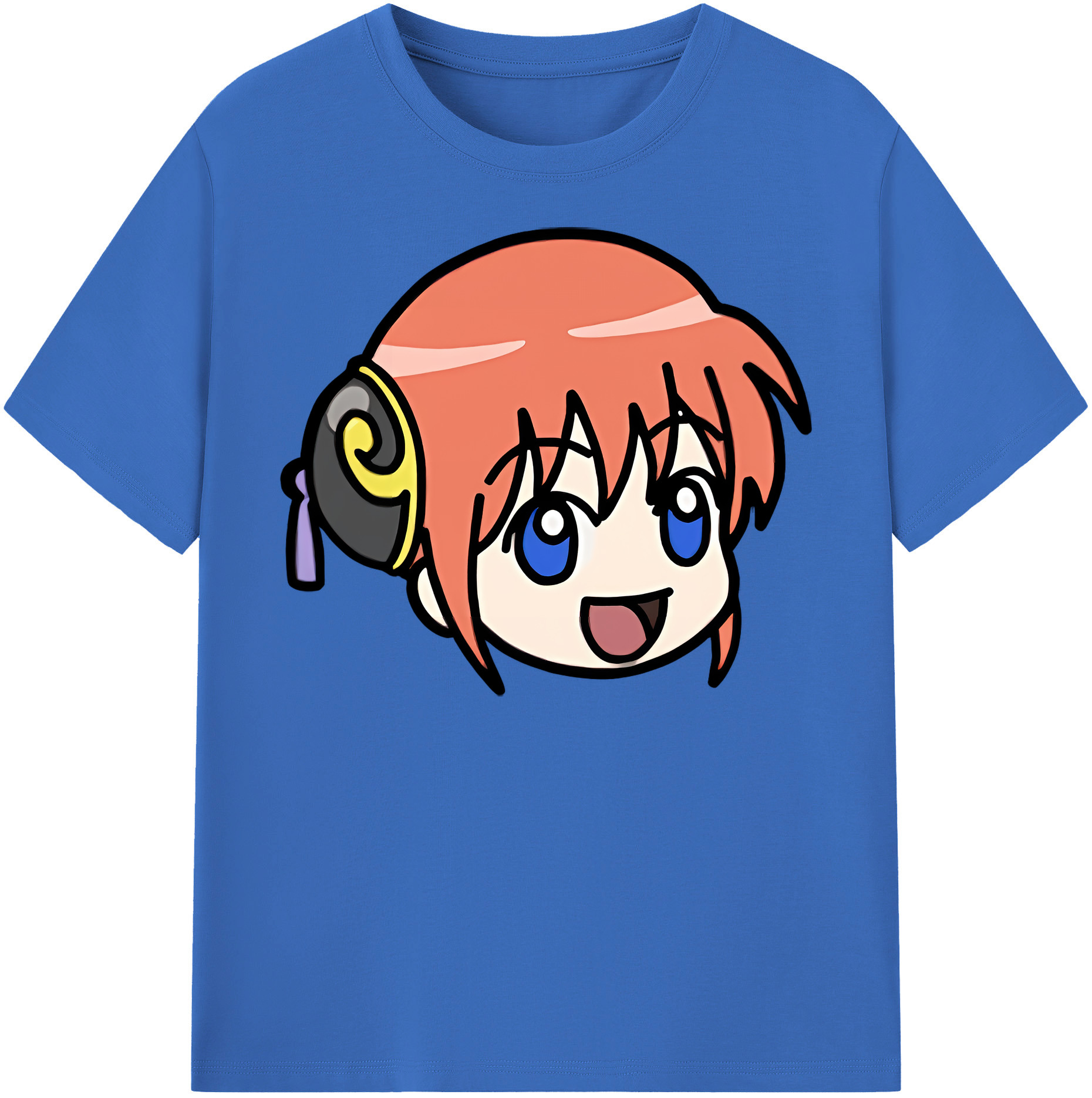 （画像用） ぎんたま 坂田銀時（さかたぎんとき） 神楽 志村新八（しむら しんぱち） GINTAMA Sakata Gintoki Kagura Shimura Shinpachi 綿100％半袖Tシャツ（フロントプリント）