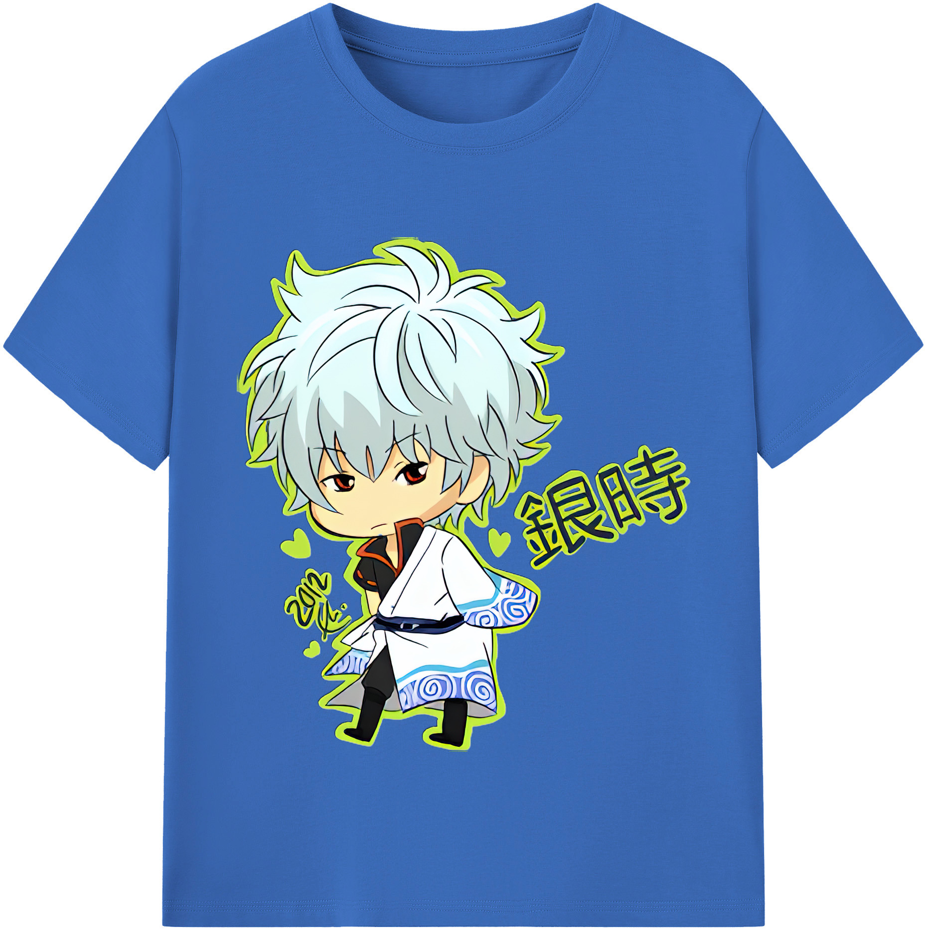 （画像用） ぎんたま 坂田銀時（さかたぎんとき） 神楽 志村新八（しむら しんぱち） GINTAMA Sakata Gintoki Kagura Shimura Shinpachi 綿100％半袖Tシャツ（フロントプリント）