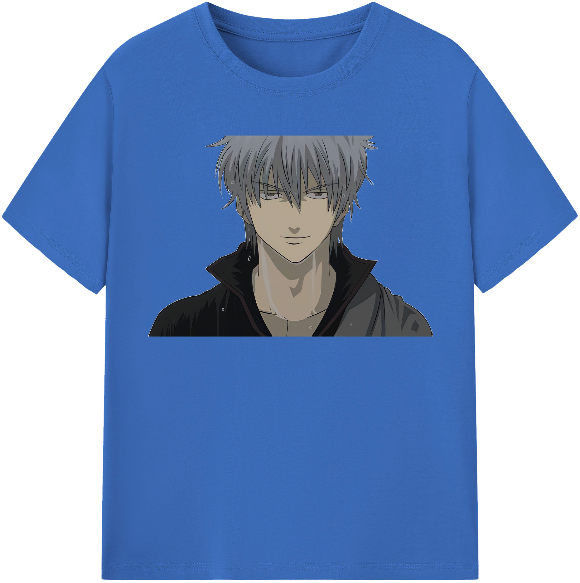 （画像用） ぎんたま 坂田銀時（さかたぎんとき） 神楽 志村新八（しむら しんぱち） GINTAMA Sakata Gintoki Kagura Shimura Shinpachi 綿100％半袖Tシャツ（フロントプリント）