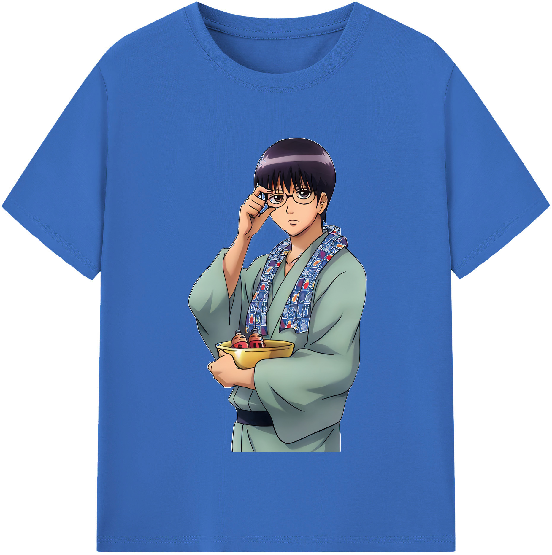 （画像用） ぎんたま 坂田銀時（さかたぎんとき） 神楽 志村新八（しむら しんぱち） GINTAMA Sakata Gintoki Kagura Shimura Shinpachi 綿100％半袖Tシャツ（フロントプリント）