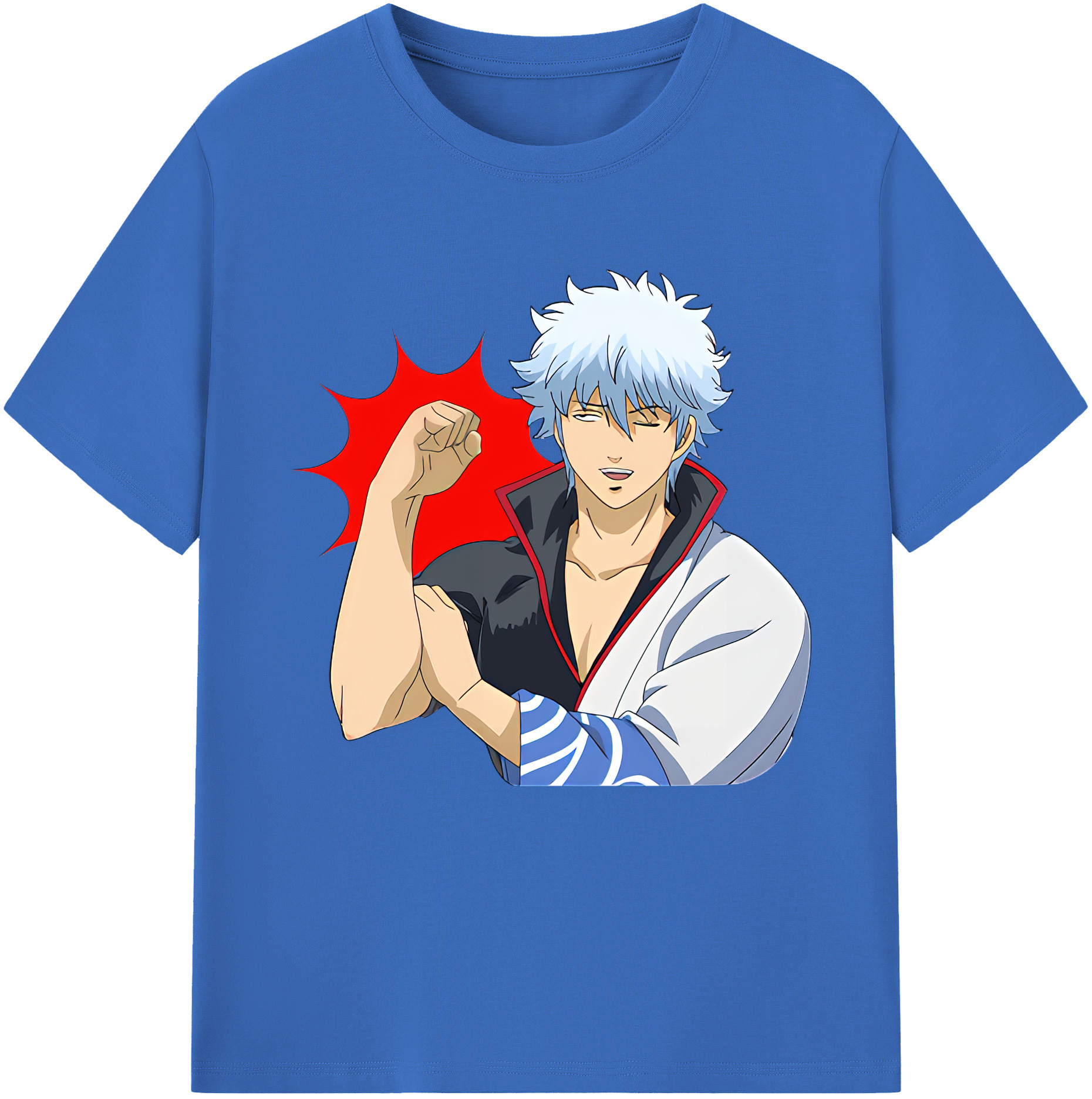 （画像用） ぎんたま 坂田銀時（さかたぎんとき） 神楽 志村新八（しむら しんぱち） GINTAMA Sakata Gintoki Kagura Shimura Shinpachi 綿100％半袖Tシャツ（フロントプリント）