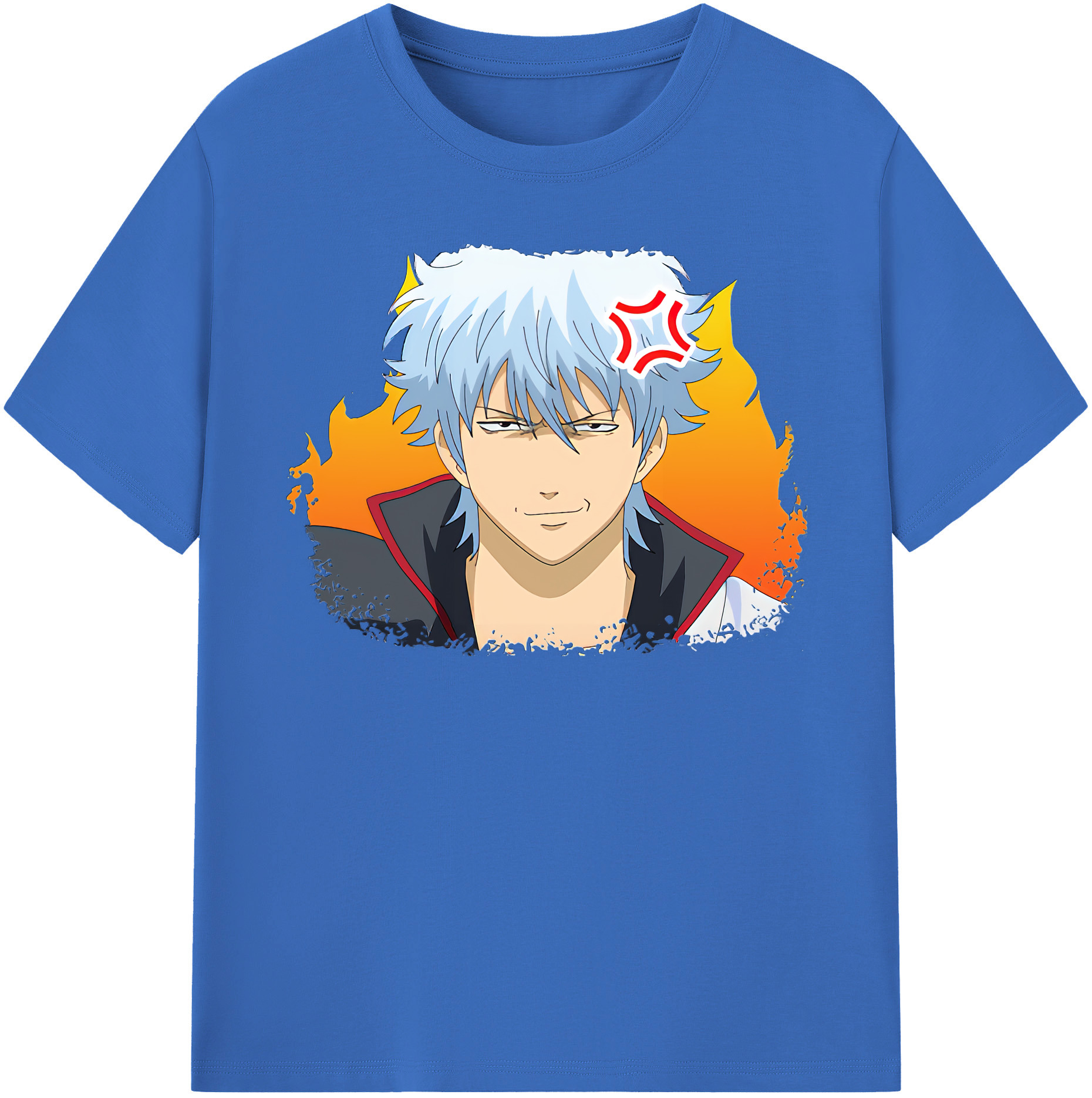 （画像用） ぎんたま 坂田銀時（さかたぎんとき） 神楽 志村新八（しむら しんぱち） GINTAMA Sakata Gintoki Kagura Shimura Shinpachi 綿100％半袖Tシャツ（フロントプリント）