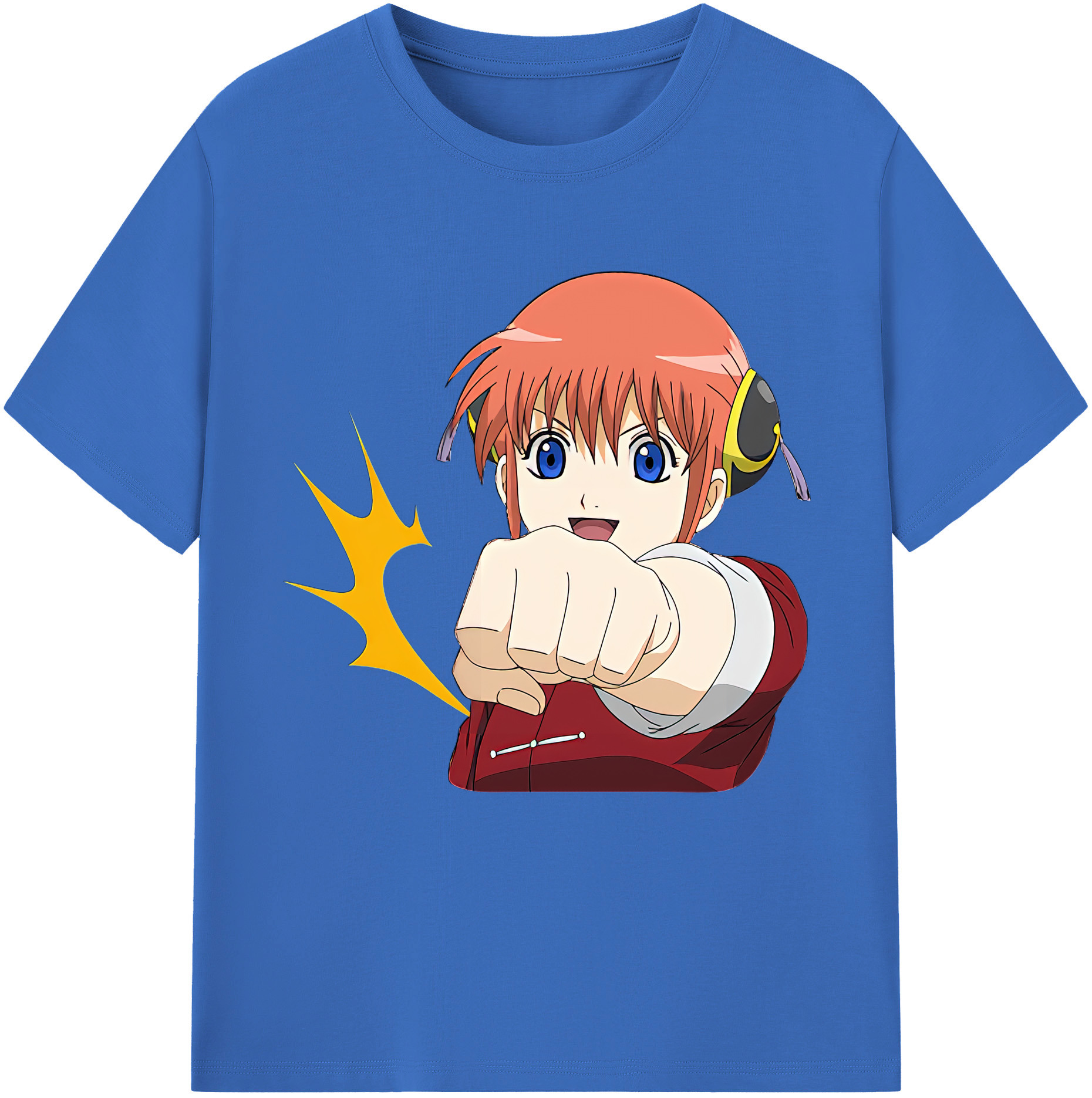 （画像用） ぎんたま 坂田銀時（さかたぎんとき） 神楽 志村新八（しむら しんぱち） GINTAMA Sakata Gintoki Kagura Shimura Shinpachi 綿100％半袖Tシャツ（フロントプリント）