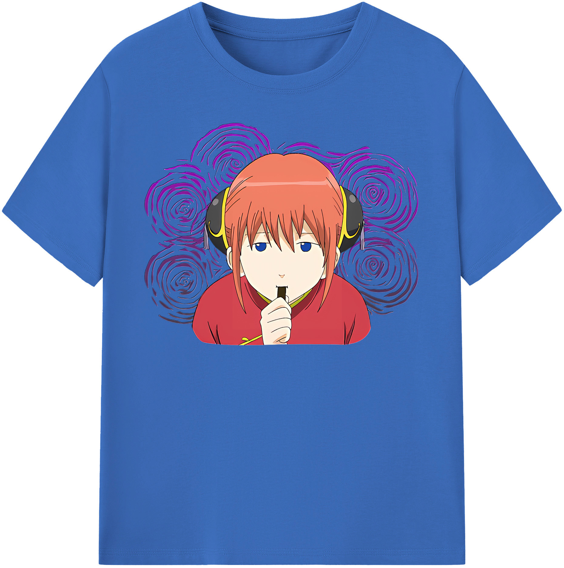 （画像用） ぎんたま 坂田銀時（さかたぎんとき） 神楽 志村新八（しむら しんぱち） GINTAMA Sakata Gintoki Kagura Shimura Shinpachi 綿100％半袖Tシャツ（フロントプリント）