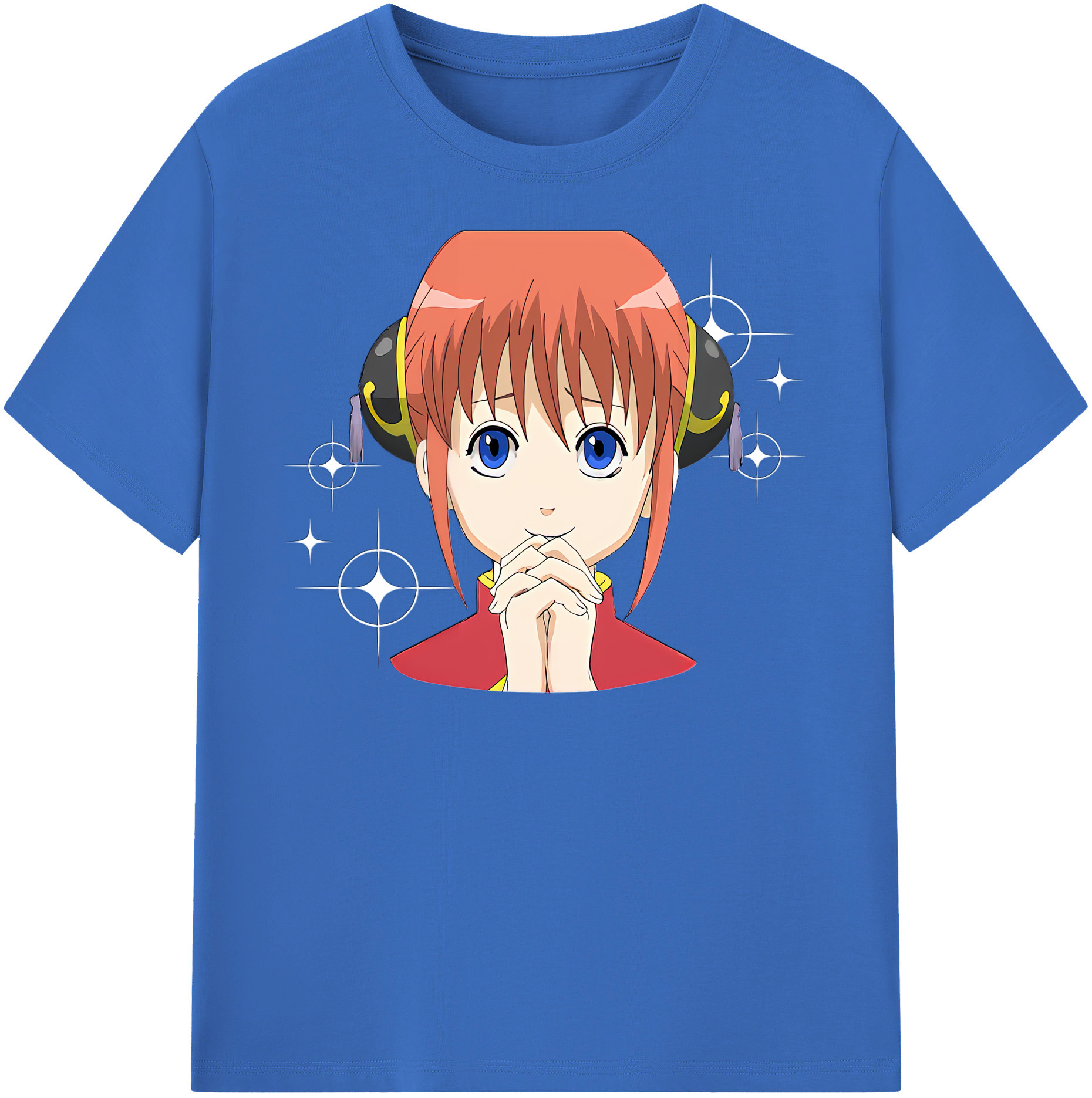 （画像用） ぎんたま 坂田銀時（さかたぎんとき） 神楽 志村新八（しむら しんぱち） GINTAMA Sakata Gintoki Kagura Shimura Shinpachi 綿100％半袖Tシャツ（フロントプリント）