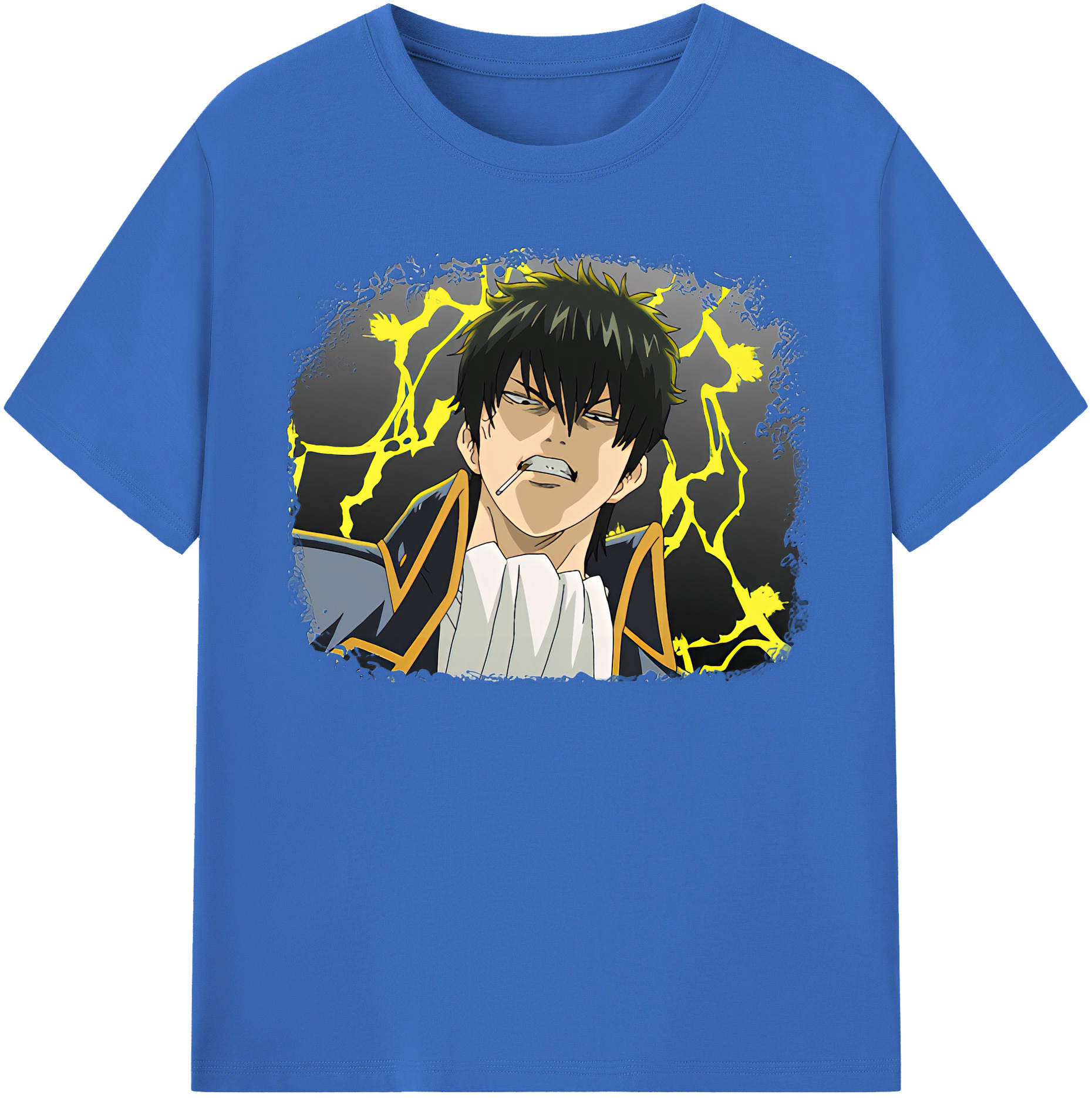 （画像用） ぎんたま 坂田銀時（さかたぎんとき） 神楽 志村新八（しむら しんぱち） GINTAMA Sakata Gintoki Kagura Shimura Shinpachi 綿100％半袖Tシャツ（フロントプリント）