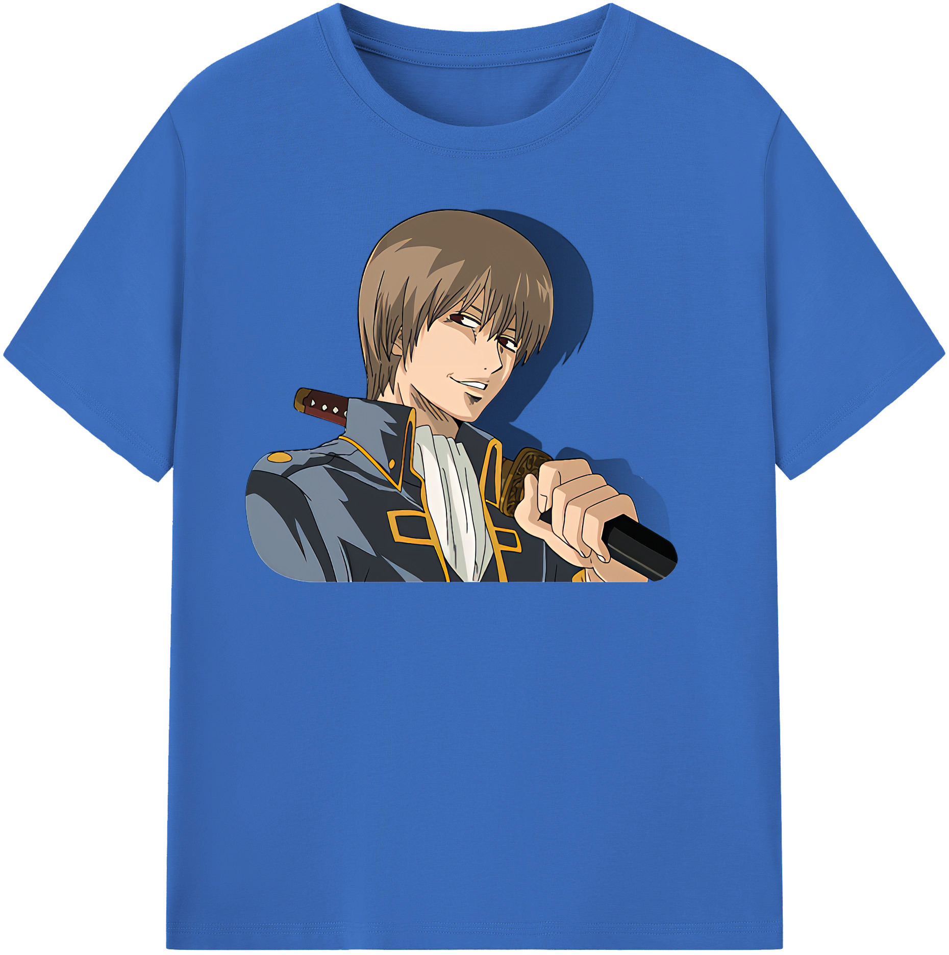 （画像用） ぎんたま 坂田銀時（さかたぎんとき） 神楽 志村新八（しむら しんぱち） GINTAMA Sakata Gintoki Kagura Shimura Shinpachi 綿100％半袖Tシャツ（フロントプリント）