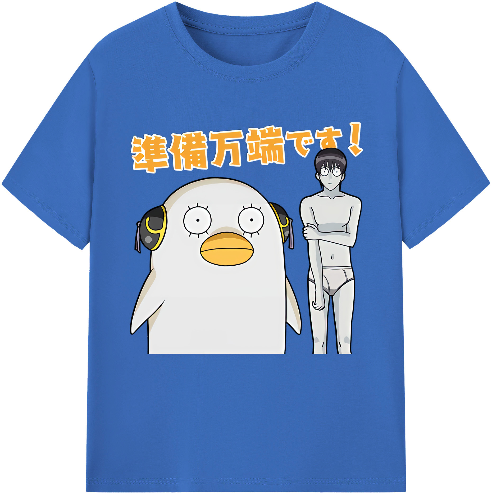 （画像用） ぎんたま 坂田銀時（さかたぎんとき） 神楽 志村新八（しむら しんぱち） GINTAMA Sakata Gintoki Kagura Shimura Shinpachi 綿100％半袖Tシャツ（フロントプリント）