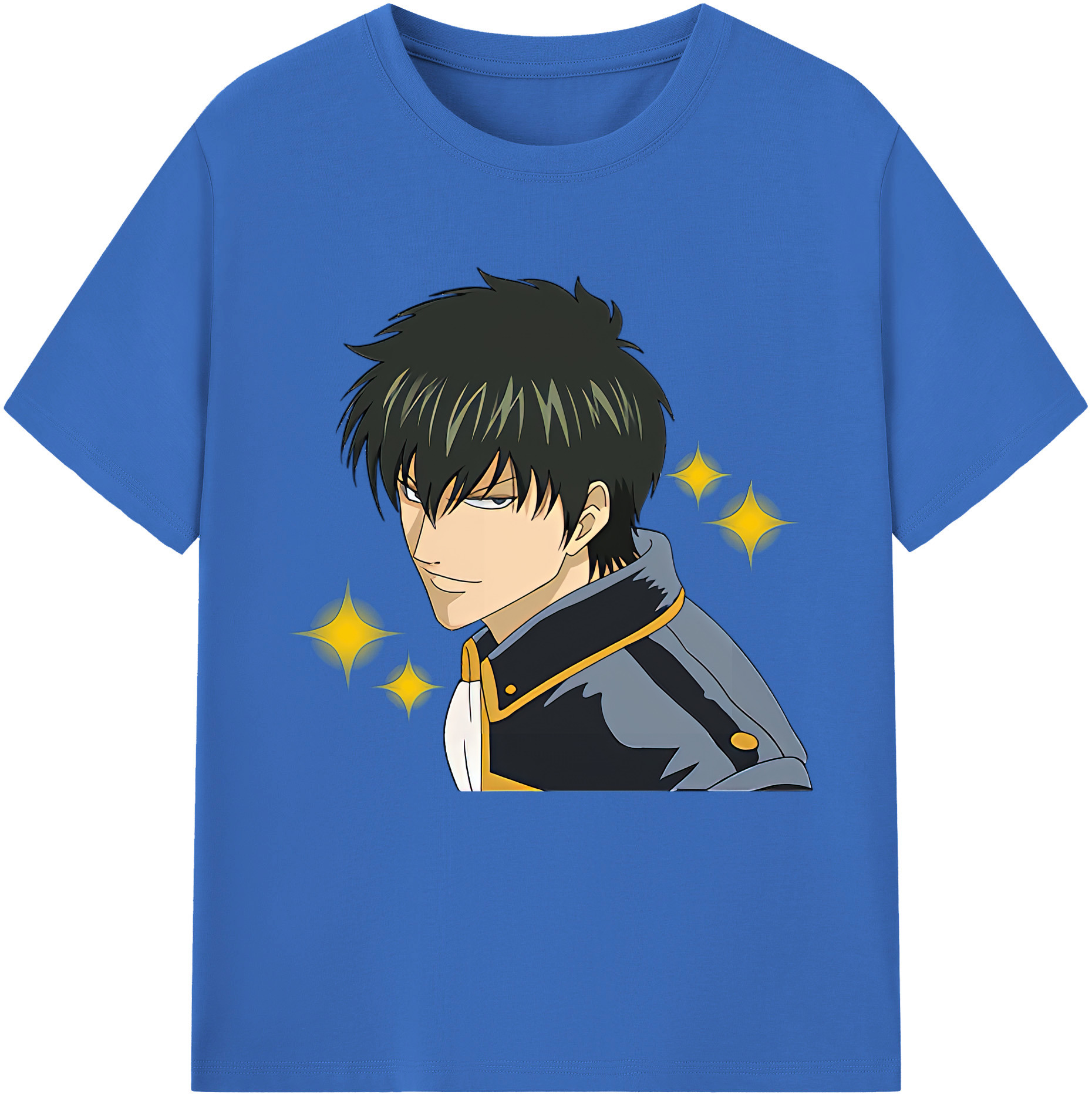 （画像用） ぎんたま 坂田銀時（さかたぎんとき） 神楽 志村新八（しむら しんぱち） GINTAMA Sakata Gintoki Kagura Shimura Shinpachi 綿100％半袖Tシャツ（フロントプリント）