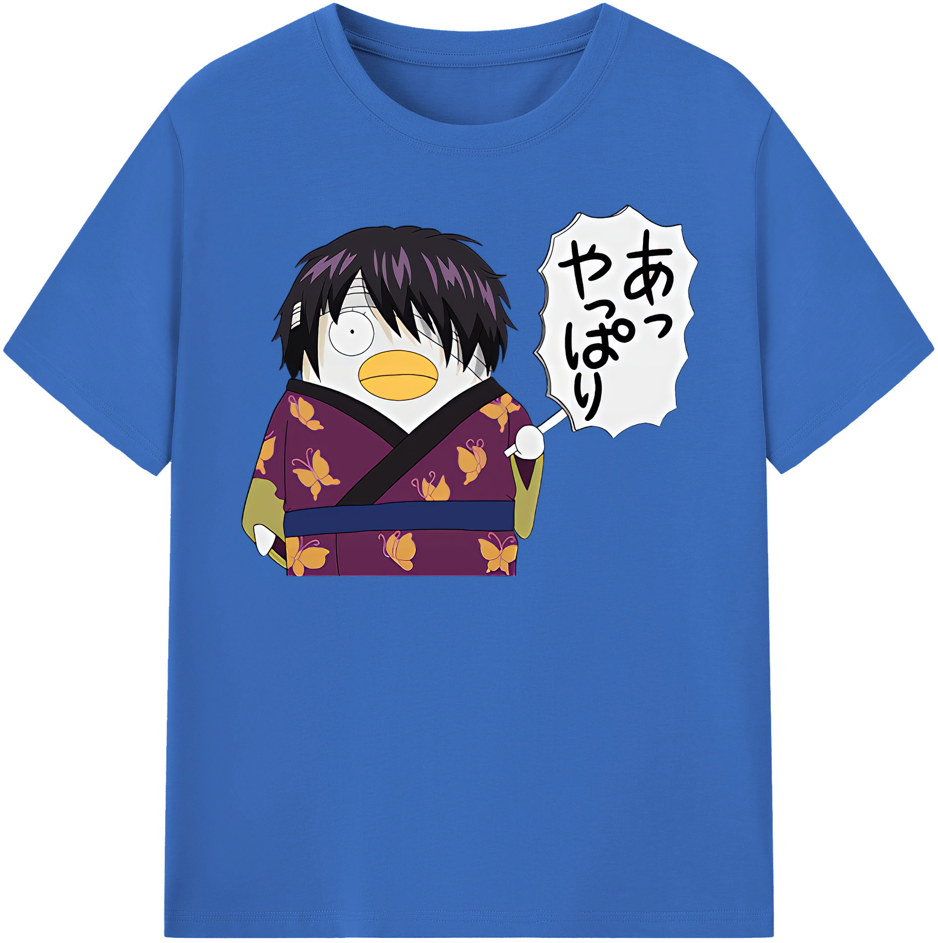 （画像用） ぎんたま 坂田銀時（さかたぎんとき） 神楽 志村新八（しむら しんぱち） GINTAMA Sakata Gintoki Kagura Shimura Shinpachi 綿100％半袖Tシャツ（フロントプリント）
