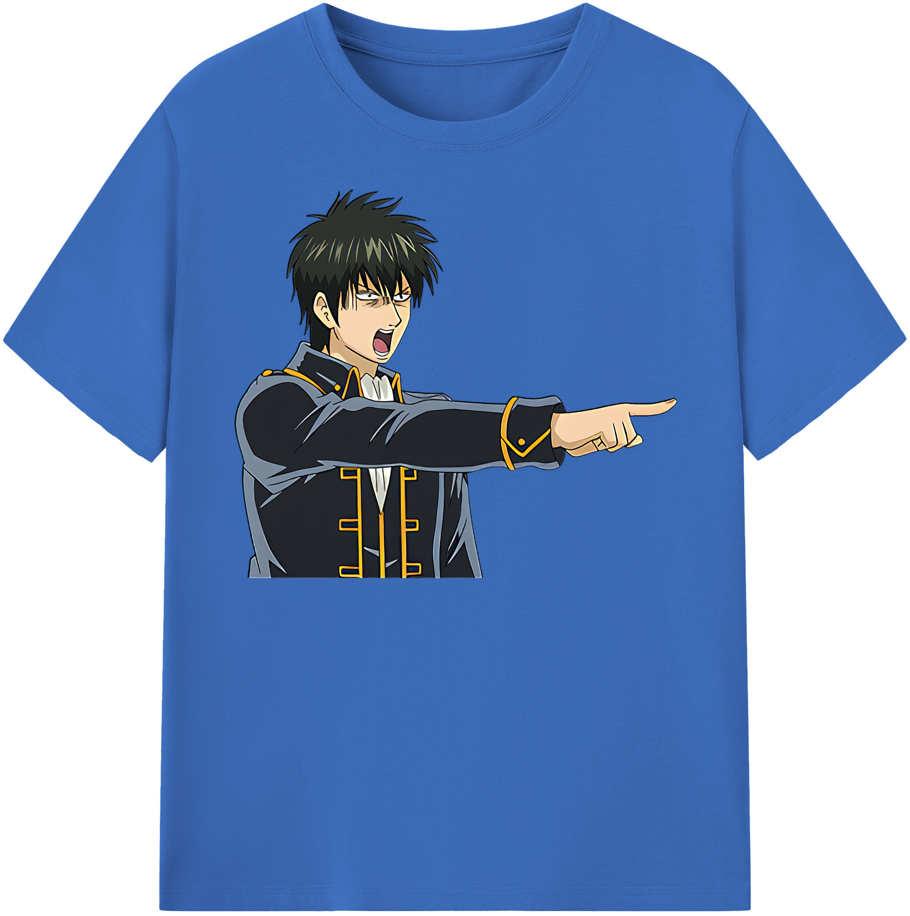 （画像用） ぎんたま 坂田銀時（さかたぎんとき） 神楽 志村新八（しむら しんぱち） GINTAMA Sakata Gintoki Kagura Shimura Shinpachi 綿100％半袖Tシャツ（フロントプリント）
