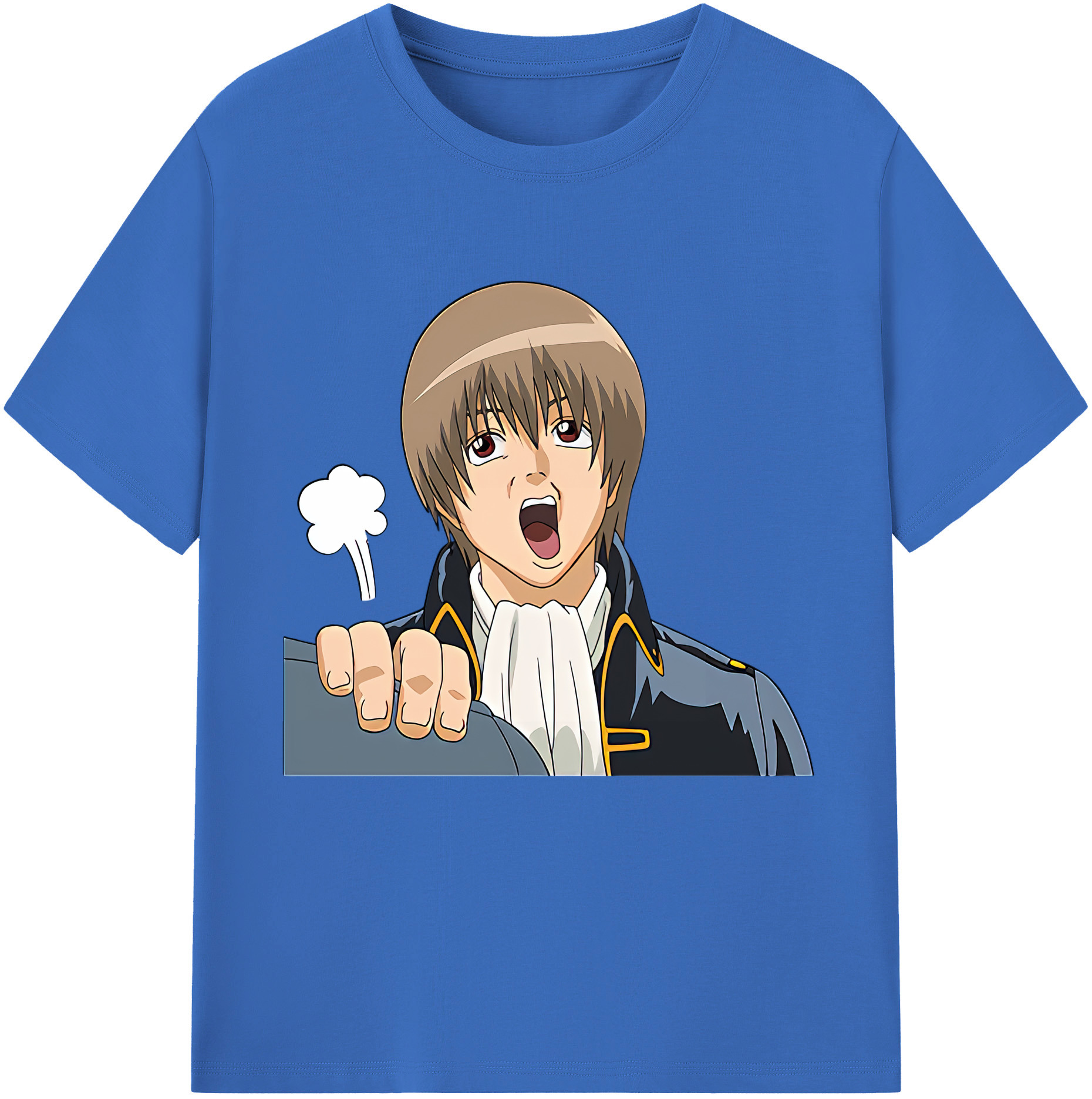 （画像用） ぎんたま 坂田銀時（さかたぎんとき） 神楽 志村新八（しむら しんぱち） GINTAMA Sakata Gintoki Kagura Shimura Shinpachi 綿100％半袖Tシャツ（フロントプリント）