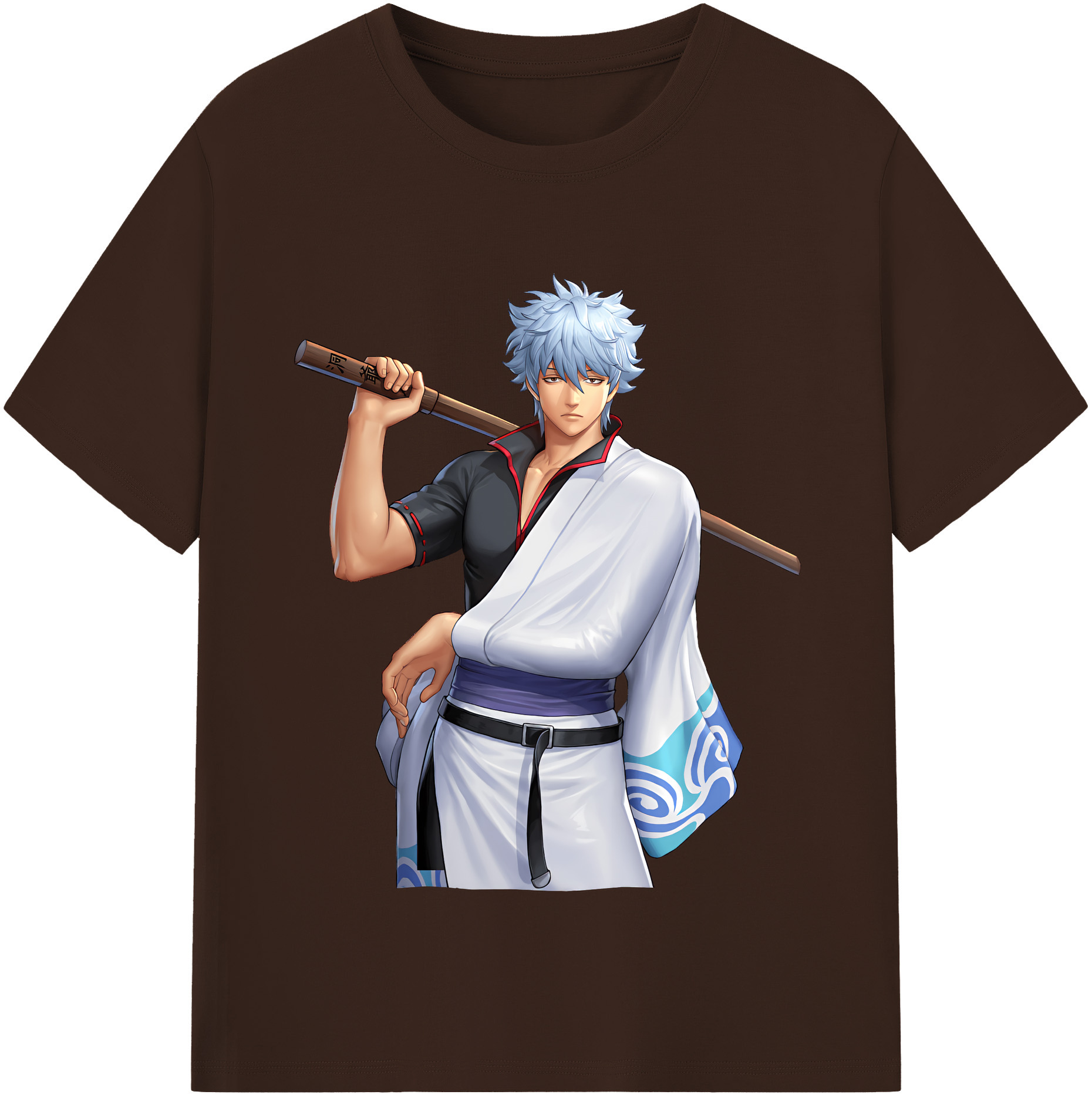 （画像用） ぎんたま 坂田銀時（さかたぎんとき） 神楽 志村新八（しむら しんぱち） GINTAMA Sakata Gintoki Kagura Shimura Shinpachi 綿100％半袖Tシャツ（フロントプリント）